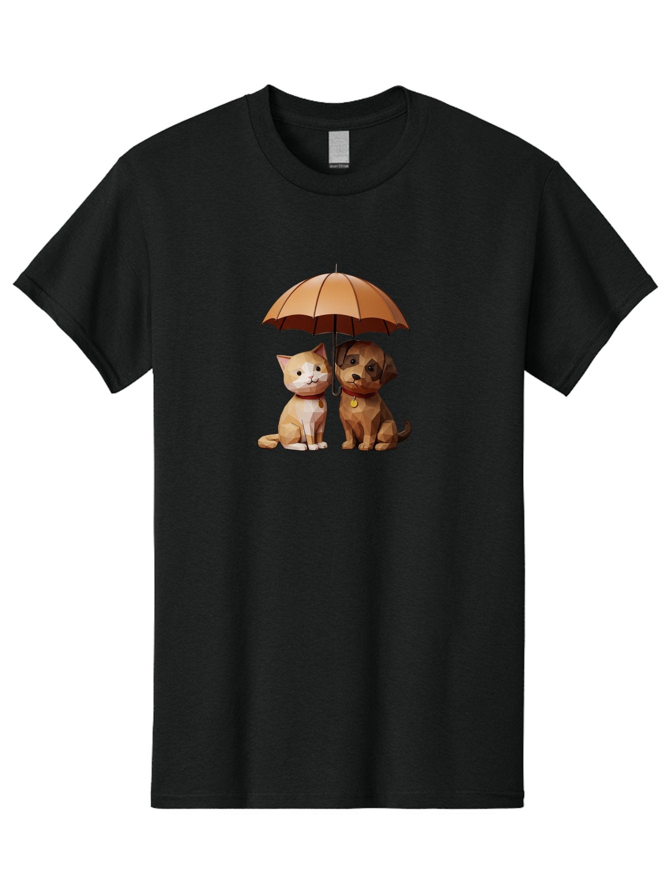 Cat-And-Dog-Under-Umbrella-7 Men'S Graphic Tee, 100% Cotton, Comfortable Casual Summer Wear, Machine Washable, Vintage Camera, Old Camera, Antique Camera, Black Camera, Classic Photography, Photography Equipment, Nostalgic Device, Film Camera, Baf721 6