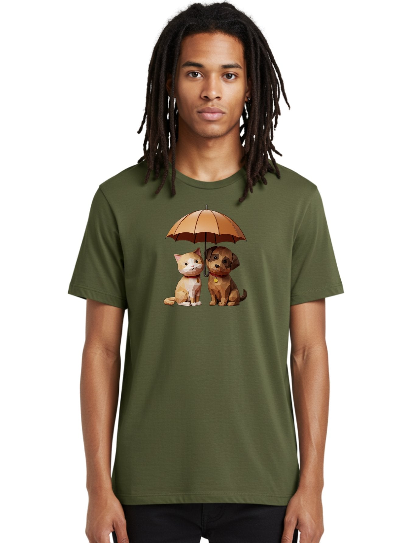 Cat-And-Dog-Under-Umbrella-7 Men'S Graphic Tee, 100% Cotton, Comfortable Casual Summer Wear, Machine Washable, Vintage Camera, Old Camera, Antique Camera, Black Camera, Classic Photography, Photography Equipment, Nostalgic Device, Film Camera, Baf721 27