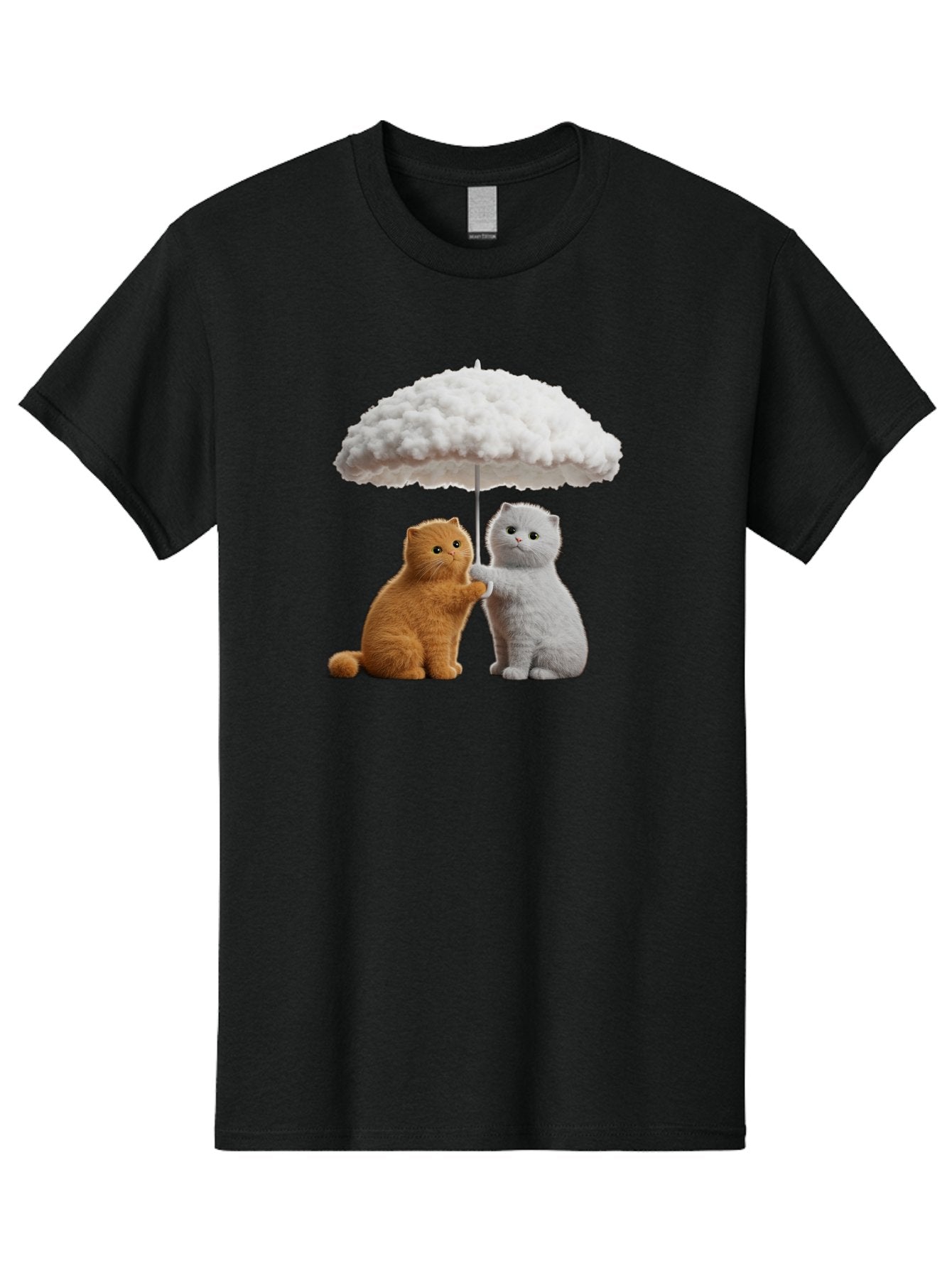 Cats-Under-Cloudy-Umbrella Men'S Graphic Tee, 100% Cotton, Comfortable Casual Summer Wear, Machine Washable, Vintage Camera, Old Camera, Antique Camera, Black Camera, Classic Photography, Photography Equipment, Nostalgic Device, Film Camera, Baf725 11