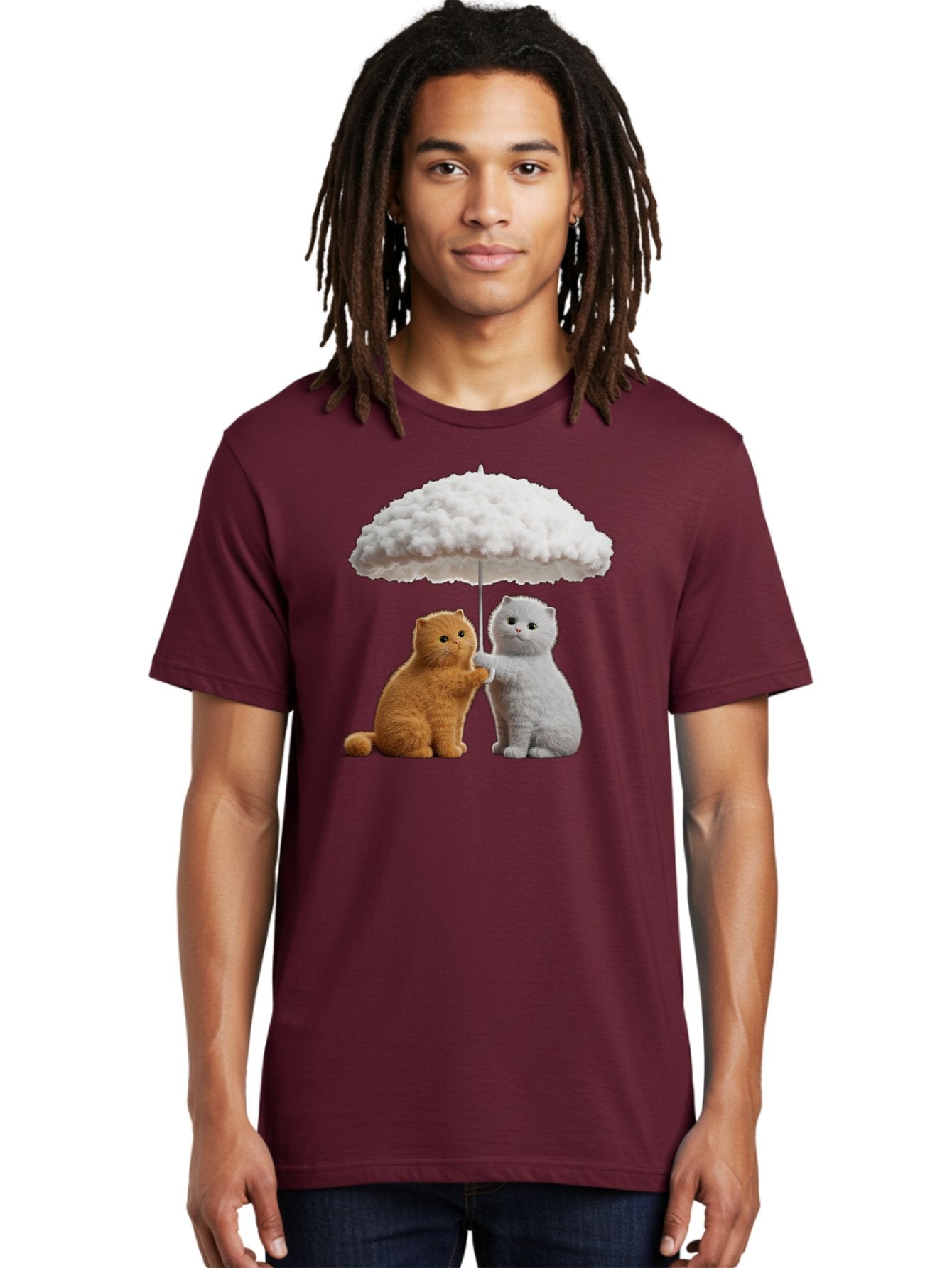 Cats-Under-Cloudy-Umbrella Men'S Graphic Tee, 100% Cotton, Comfortable Casual Summer Wear, Machine Washable, Vintage Camera, Old Camera, Antique Camera, Black Camera, Classic Photography, Photography Equipment, Nostalgic Device, Film Camera, Baf725 22