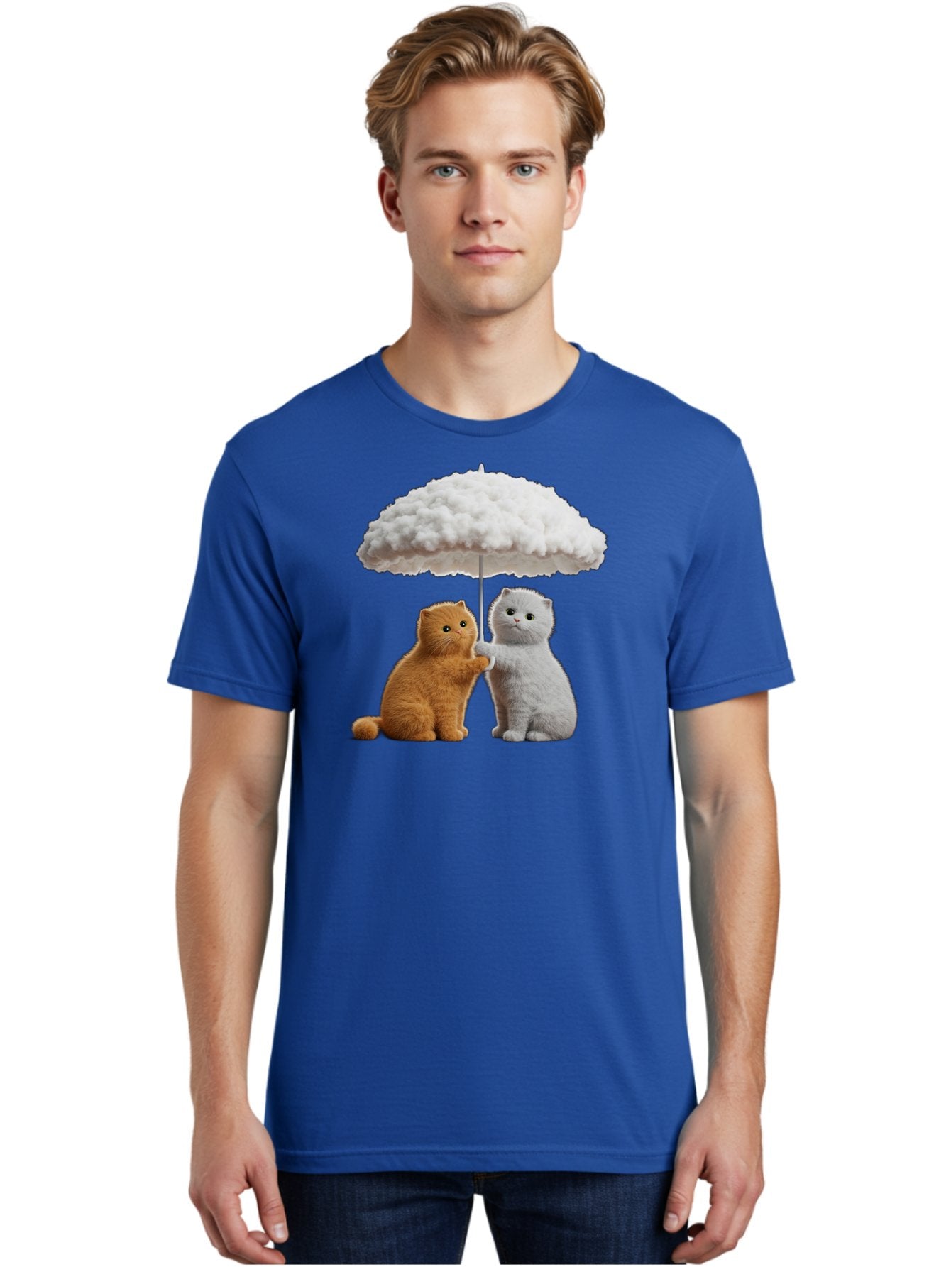 Cats-Under-Cloudy-Umbrella Men'S Graphic Tee, 100% Cotton, Comfortable Casual Summer Wear, Machine Washable, Vintage Camera, Old Camera, Antique Camera, Black Camera, Classic Photography, Photography Equipment, Nostalgic Device, Film Camera, Baf725 21