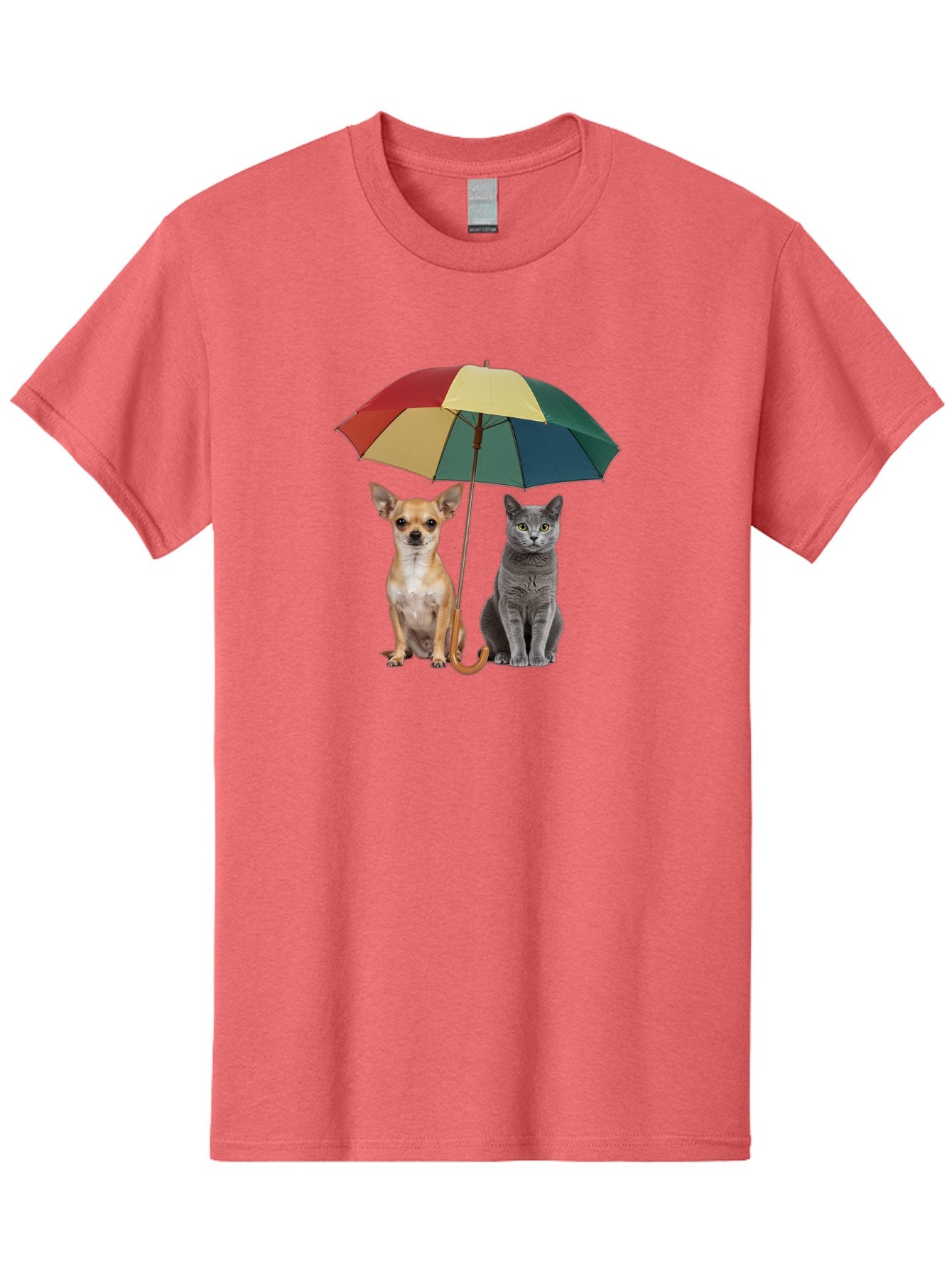 Colorful-Umbrella-Cat-Dog Men'S Graphic Tee, 100% Cotton, Comfortable Casual Summer Wear, Machine Washable, Vintage Camera, Old Camera, Antique Camera, Black Camera, Classic Photography, Photography Equipment, Nostalgic Device, Film Camera, Baf728