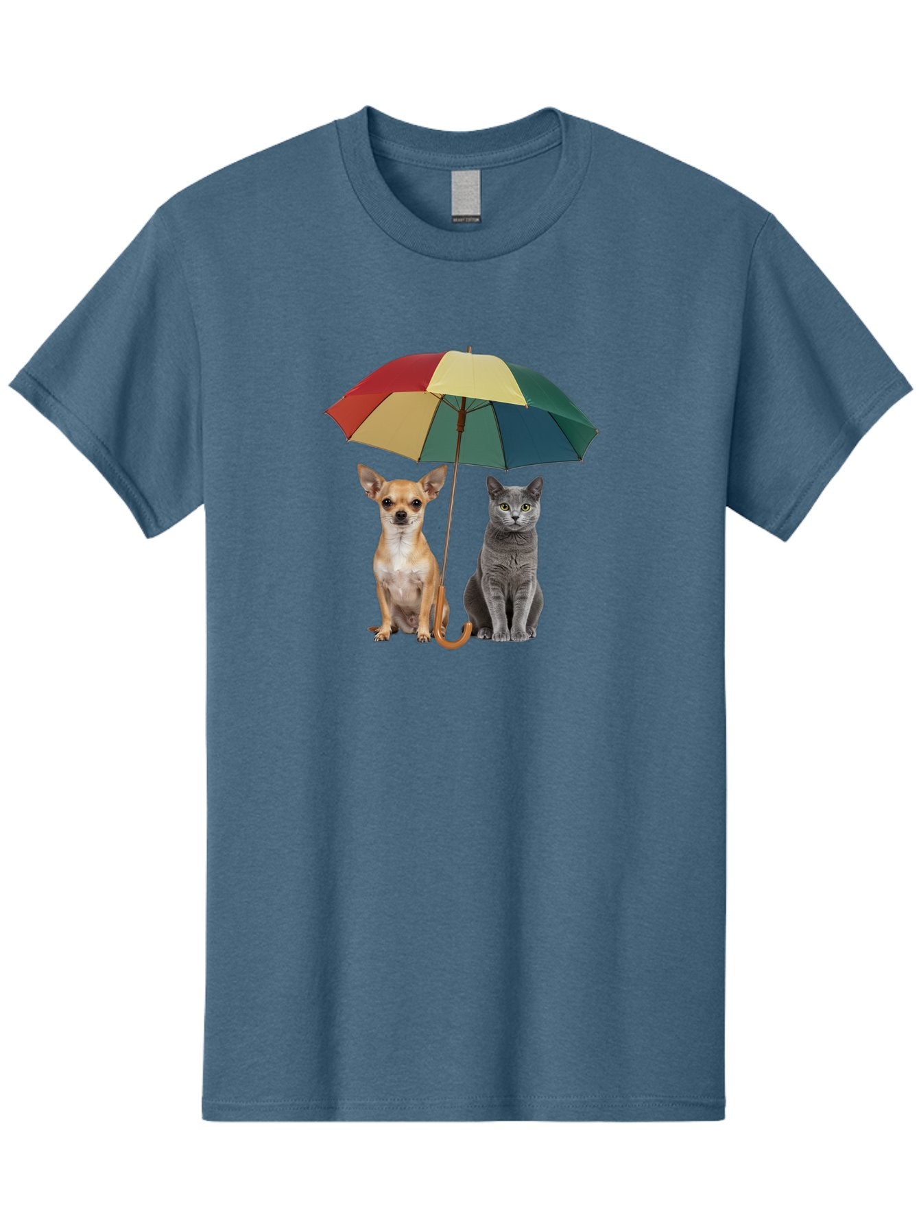 Colorful-Umbrella-Cat-Dog Men'S Graphic Tee, 100% Cotton, Comfortable Casual Summer Wear, Machine Washable, Vintage Camera, Old Camera, Antique Camera, Black Camera, Classic Photography, Photography Equipment, Nostalgic Device, Film Camera, Baf728 10