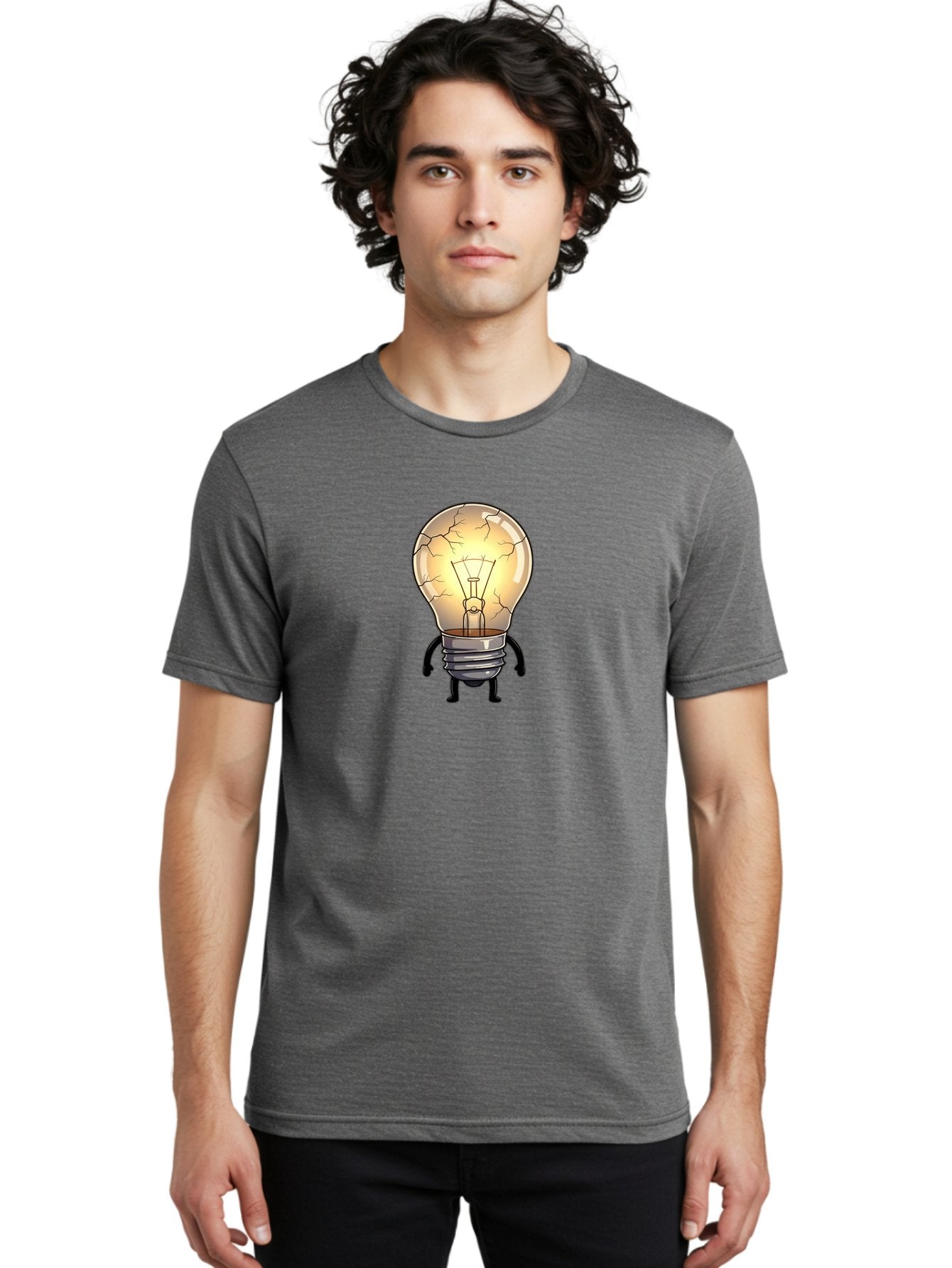 Cracked-Light-Bulb-10 Men'S Graphic Tee, 100% Cotton, Comfortable Casual Summer Wear, Machine Washable, Vintage Camera, Old Camera, Antique Camera, Black Camera, Classic Photography, Photography Equipment, Nostalgic Device, Film Camera, Baf732 17