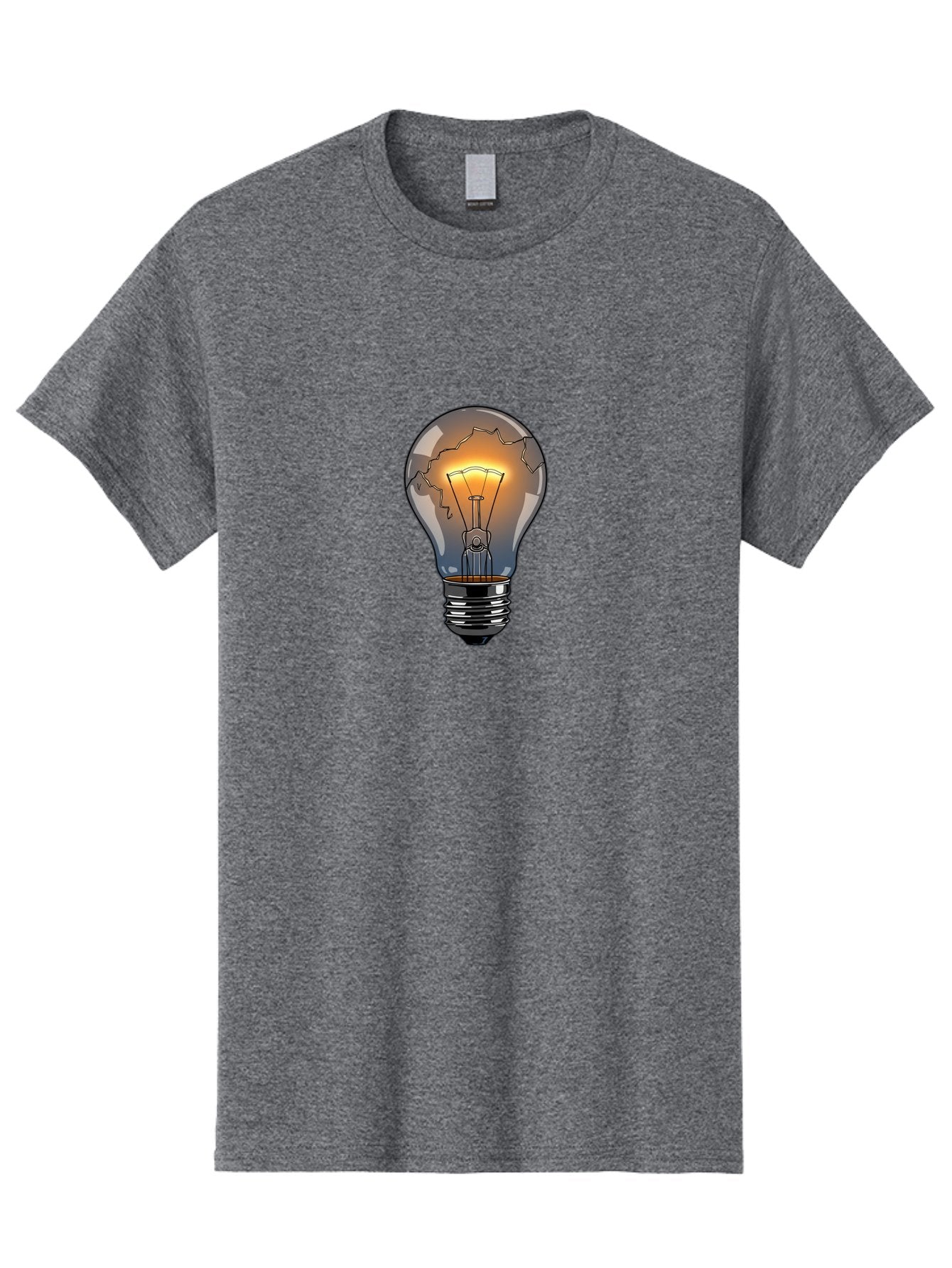 Cracked-Light-Bulb-15 Men'S Graphic Tee, 100% Cotton, Comfortable Casual Summer Wear, Machine Washable, Vintage Camera, Old Camera, Antique Camera, Black Camera, Classic Photography, Photography Equipment, Nostalgic Device, Film Camera, Baf737 10