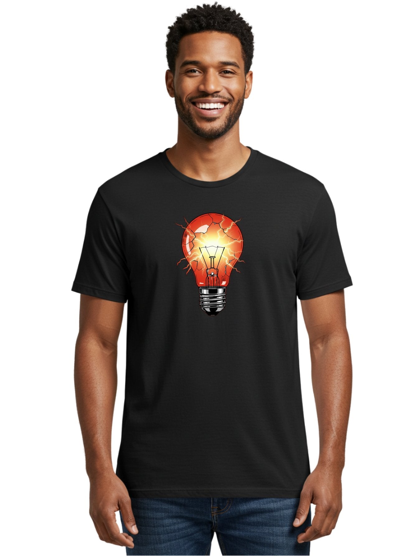 Cracked-Light-Bulb-17 Men'S Graphic Tee, 100% Cotton, Comfortable Casual Summer Wear, Machine Washable, Vintage Camera, Old Camera, Antique Camera, Black Camera, Classic Photography, Photography Equipment, Nostalgic Device, Film Camera, Baf739 26