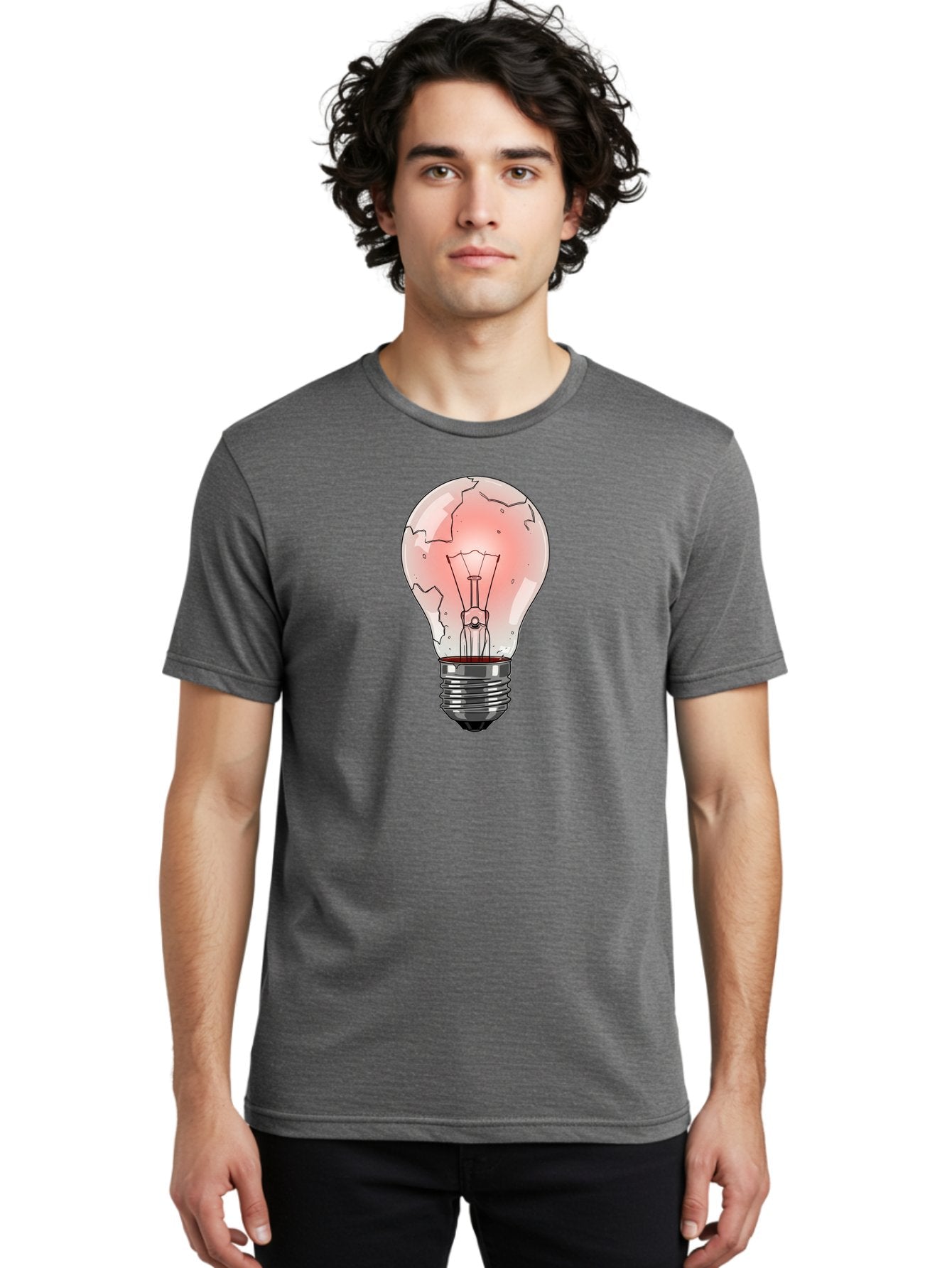 Cracked-Light-Bulb-18 Men'S Graphic Tee, 100% Cotton, Comfortable Casual Summer Wear, Machine Washable, Vintage Camera, Old Camera, Antique Camera, Black Camera, Classic Photography, Photography Equipment, Nostalgic Device, Film Camera, Baf740 30