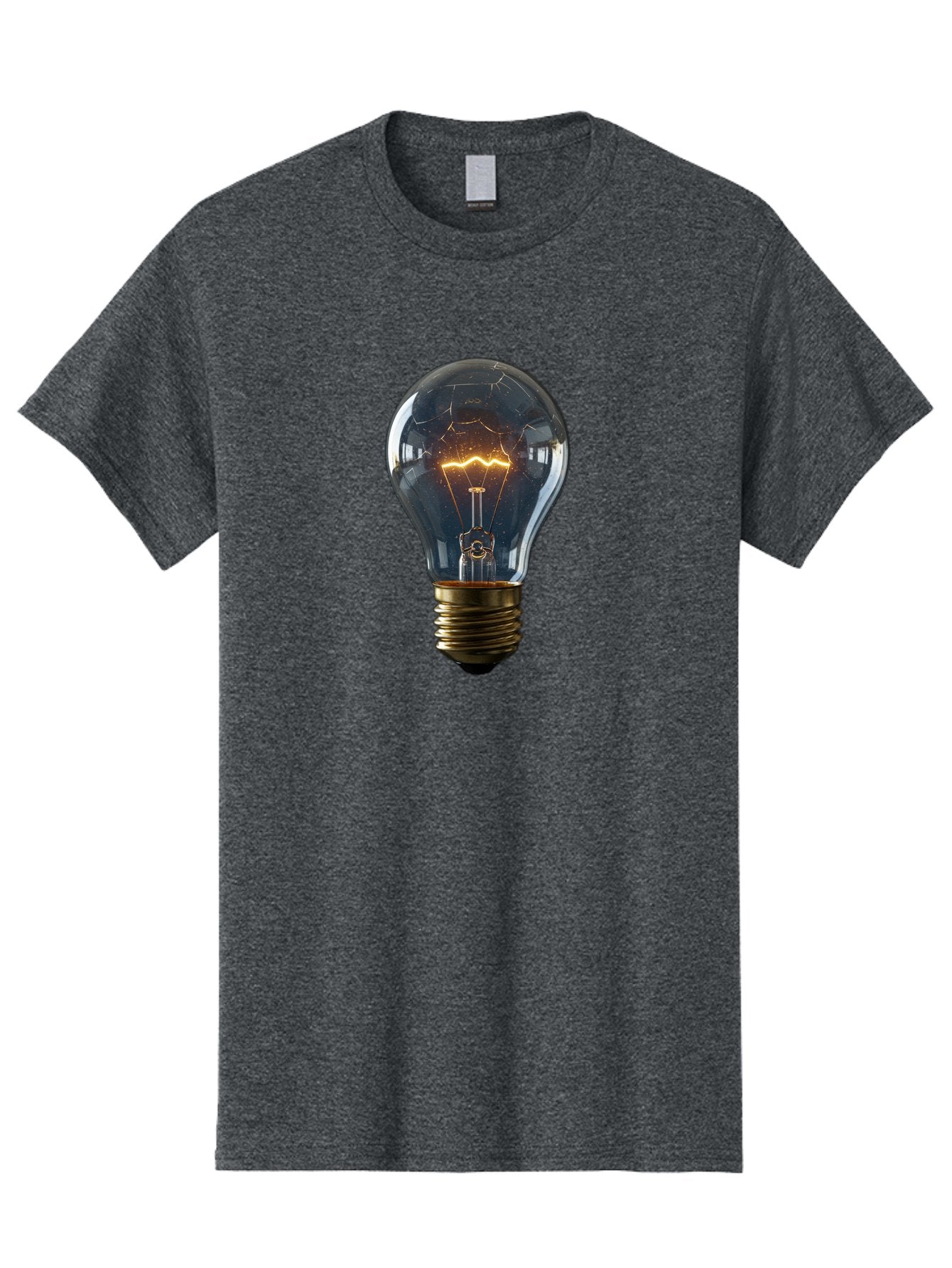 Cracked-Light-Bulb-19 Men'S Graphic Tee, 100% Cotton, Comfortable Casual Summer Wear, Machine Washable, Vintage Camera, Old Camera, Antique Camera, Black Camera, Classic Photography, Photography Equipment, Nostalgic Device, Film Camera, Baf741