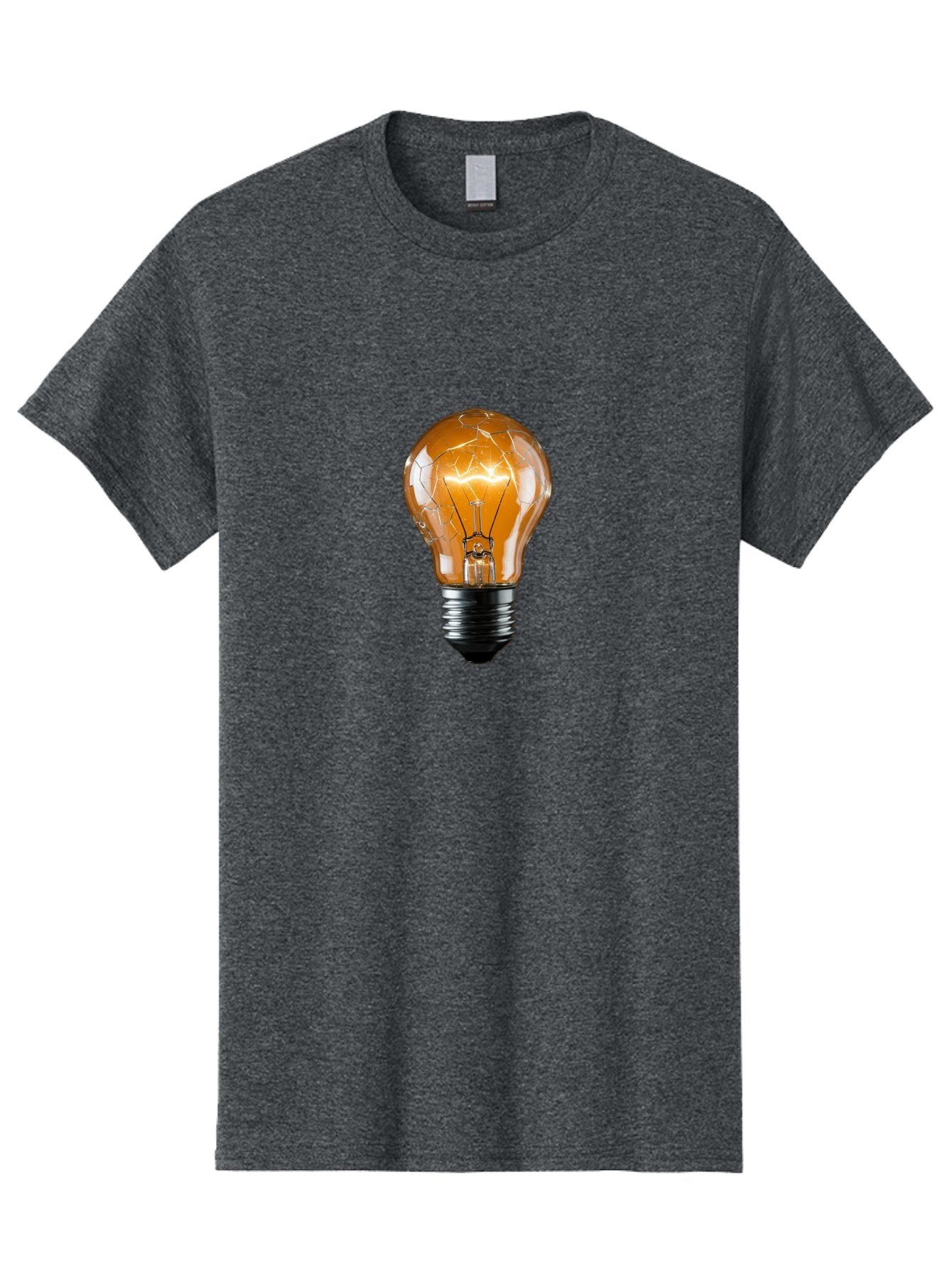 Cracked-Light-Bulb-2 Men'S Graphic Tee, 100% Cotton, Comfortable Casual Summer Wear, Machine Washable, Vintage Camera, Old Camera, Antique Camera, Black Camera, Classic Photography, Photography Equipment, Nostalgic Device, Film Camera, Baf742 14