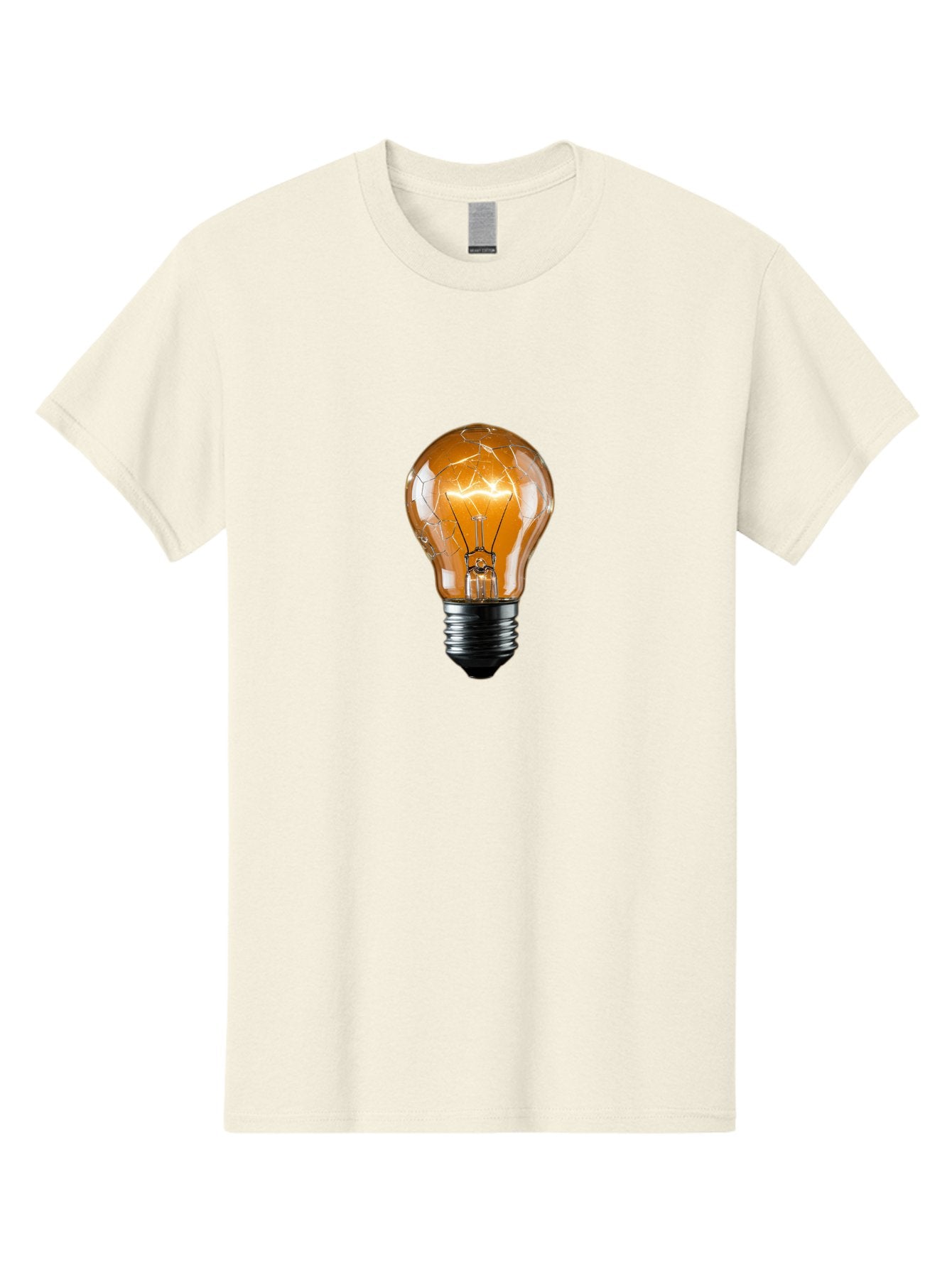 Cracked-Light-Bulb-2 Men'S Graphic Tee, 100% Cotton, Comfortable Casual Summer Wear, Machine Washable, Vintage Camera, Old Camera, Antique Camera, Black Camera, Classic Photography, Photography Equipment, Nostalgic Device, Film Camera, Baf742