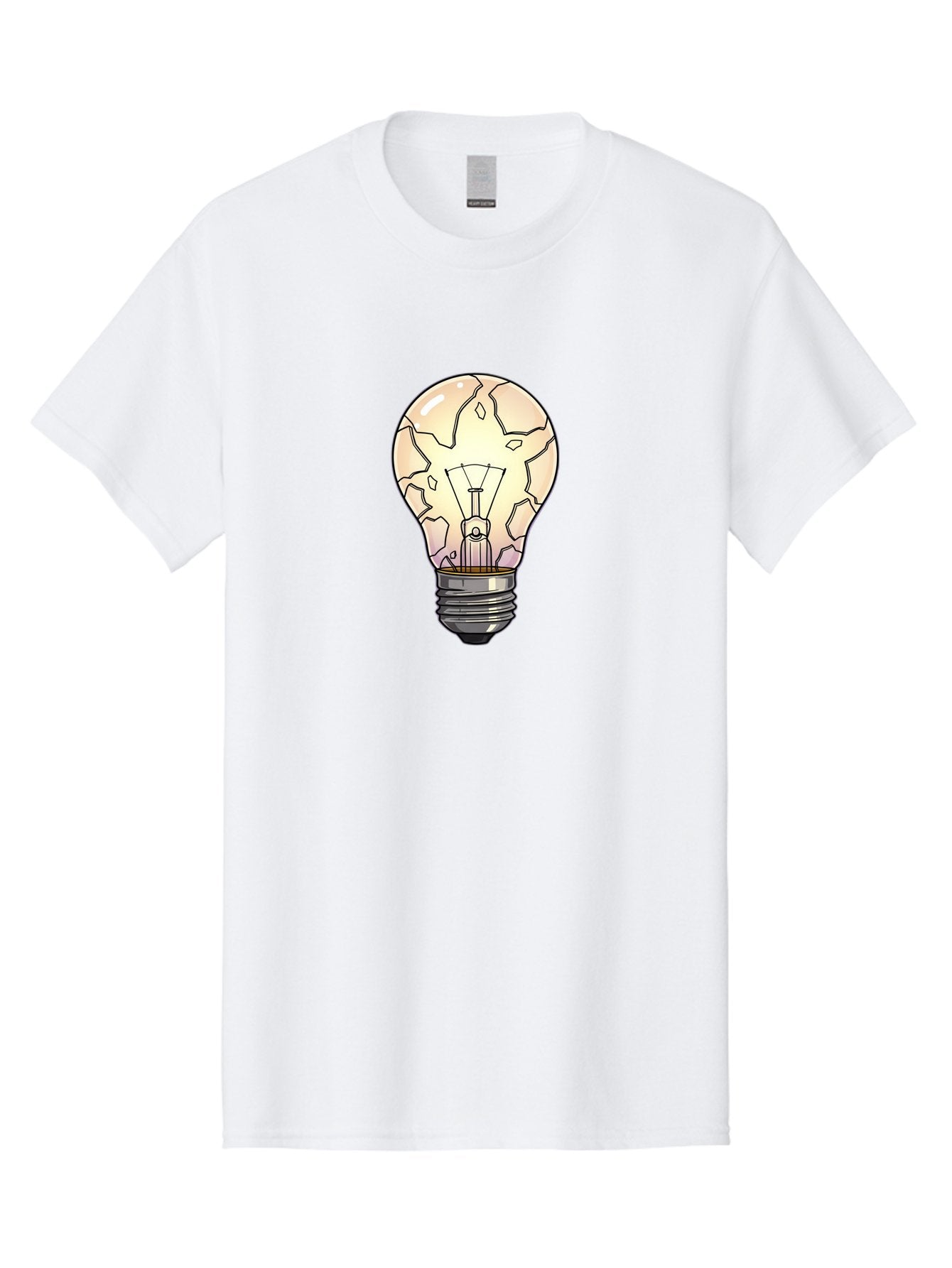 Cracked-Light-Bulb-7 Men'S Graphic Tee, 100% Cotton, Comfortable Casual Summer Wear, Machine Washable, Vintage Camera, Old Camera, Antique Camera, Black Camera, Classic Photography, Photography Equipment, Nostalgic Device, Film Camera, Baf747 9