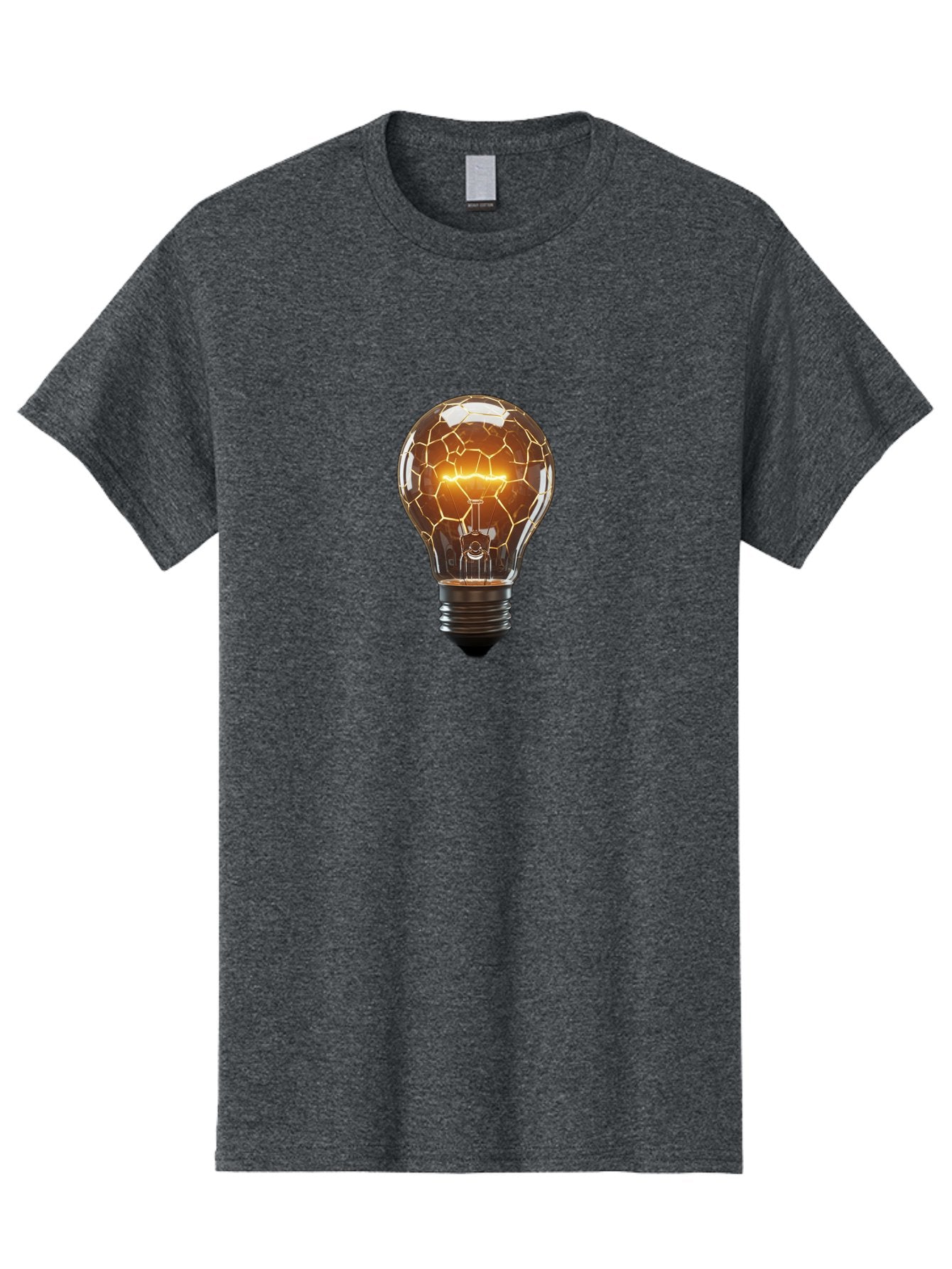 Cracked-Light-Bulb-8 Men'S Graphic Tee, 100% Cotton, Comfortable Casual Summer Wear, Machine Washable, Vintage Camera, Old Camera, Antique Camera, Black Camera, Classic Photography, Photography Equipment, Nostalgic Device, Film Camera, Baf748 8