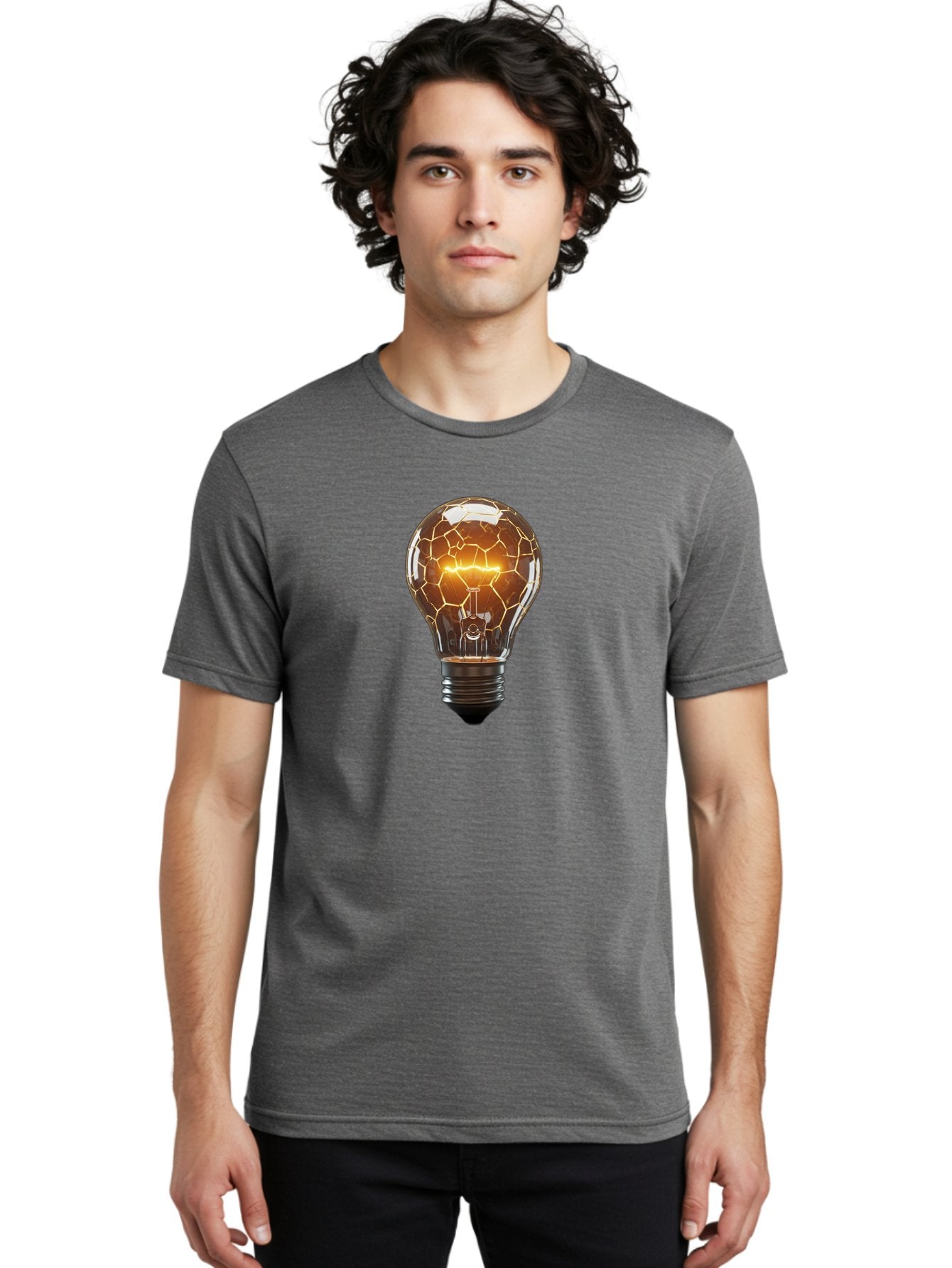 Cracked-Light-Bulb-8 Men'S Graphic Tee, 100% Cotton, Comfortable Casual Summer Wear, Machine Washable, Vintage Camera, Old Camera, Antique Camera, Black Camera, Classic Photography, Photography Equipment, Nostalgic Device, Film Camera, Baf748 20