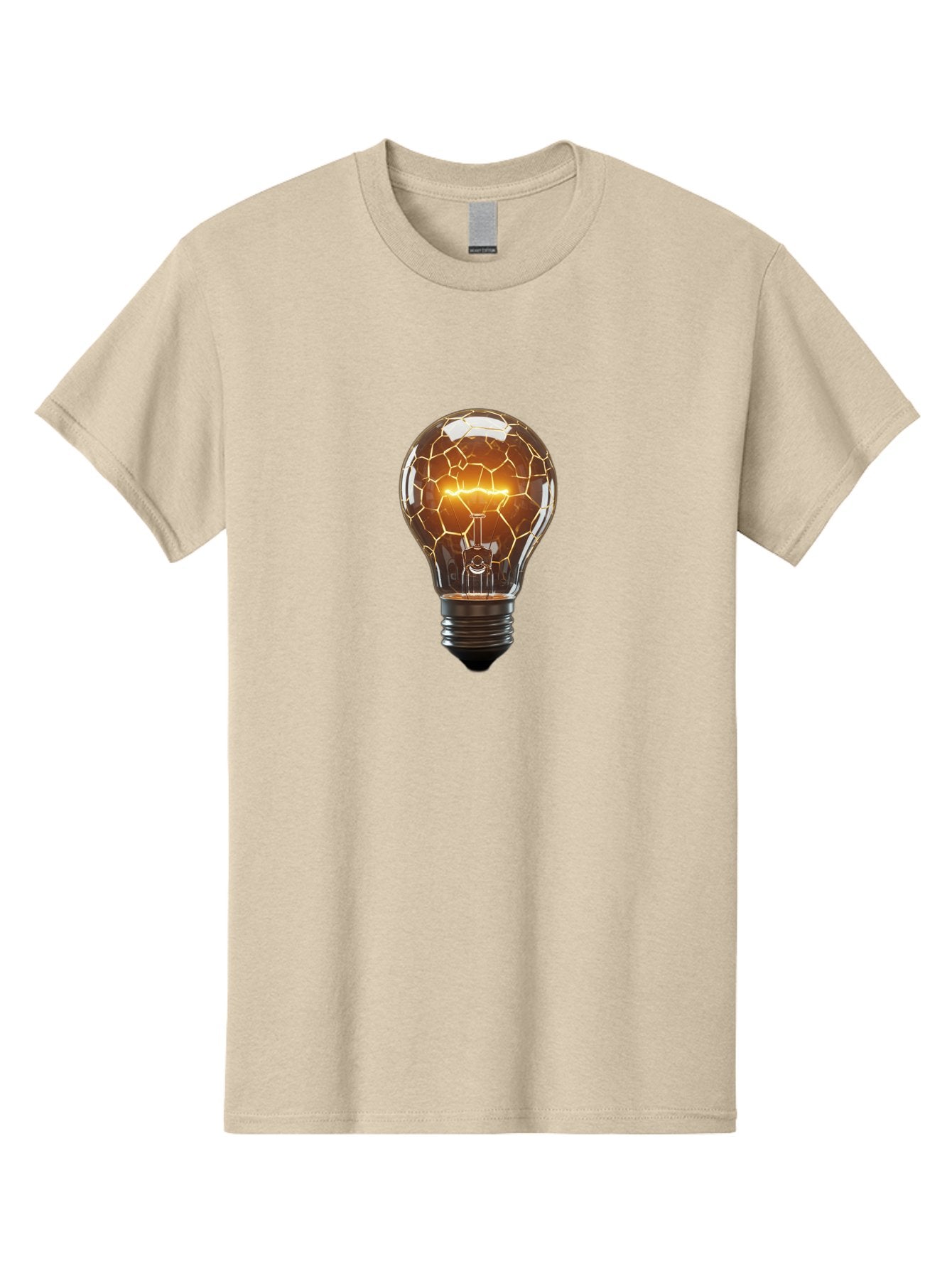 Cracked-Light-Bulb-8 Men'S Graphic Tee, 100% Cotton, Comfortable Casual Summer Wear, Machine Washable, Vintage Camera, Old Camera, Antique Camera, Black Camera, Classic Photography, Photography Equipment, Nostalgic Device, Film Camera, Baf748