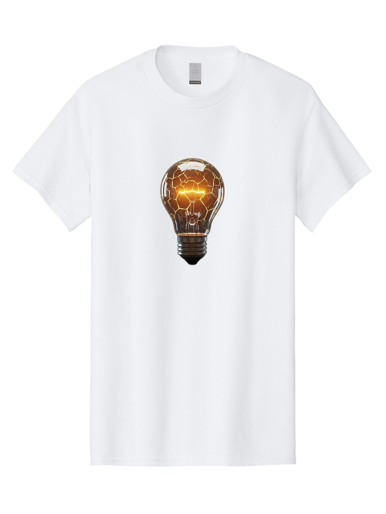 Cracked-Light-Bulb-8 Men'S Graphic Tee, 100% Cotton, Comfortable Casual Summer Wear, Machine Washable, Vintage Camera, Old Camera, Antique Camera, Black Camera, Classic Photography, Photography Equipment, Nostalgic Device, Film Camera, Baf748