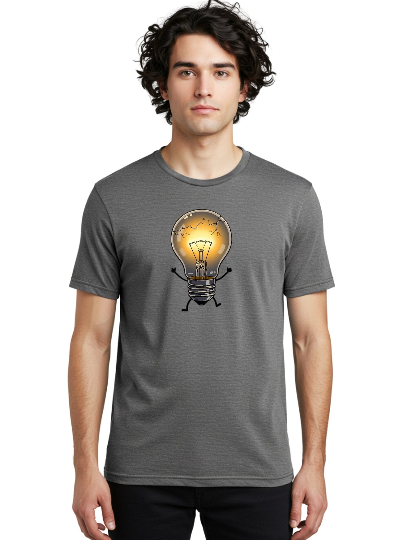 Cracked-Light-Bulb-9 Men'S Graphic Tee, 100% Cotton, Comfortable Casual Summer Wear, Machine Washable, Vintage Camera, Old Camera, Antique Camera, Black Camera, Classic Photography, Photography Equipment, Nostalgic Device, Film Camera, Baf749 27