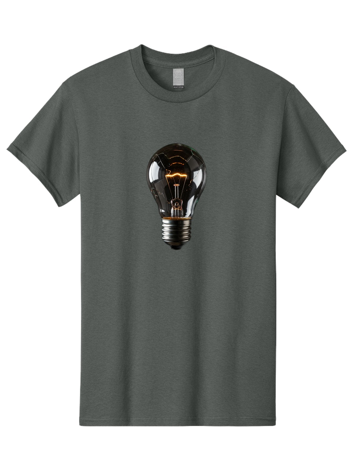 Cracked-Light-Bulb Men'S Graphic Tee, 100% Cotton, Comfortable Casual Summer Wear, Machine Washable, Vintage Camera, Old Camera, Antique Camera, Black Camera, Classic Photography, Photography Equipment, Nostalgic Device, Film Camera, Baf751 15
