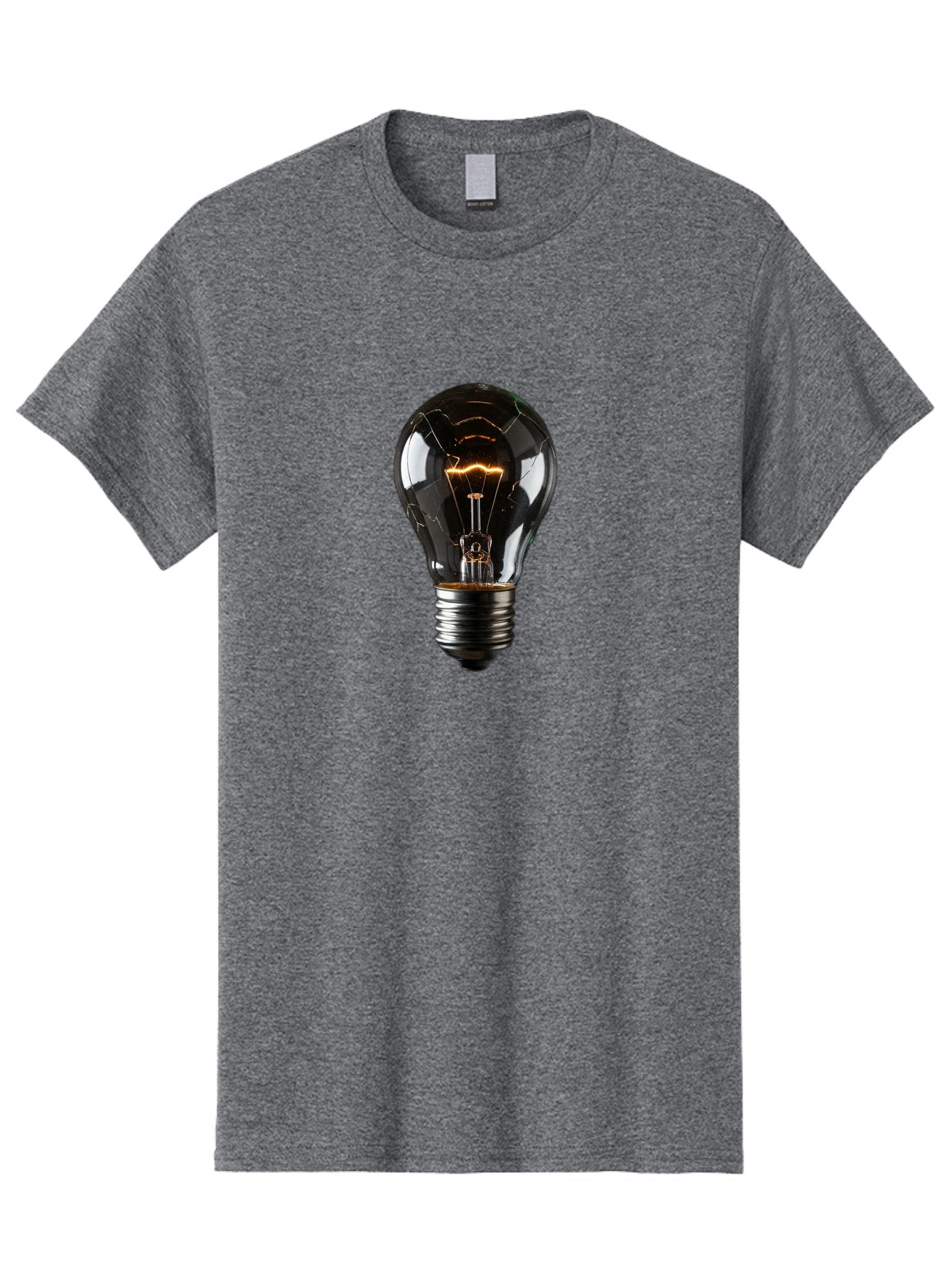 Cracked-Light-Bulb Men'S Graphic Tee, 100% Cotton, Comfortable Casual Summer Wear, Machine Washable, Vintage Camera, Old Camera, Antique Camera, Black Camera, Classic Photography, Photography Equipment, Nostalgic Device, Film Camera, Baf751 6