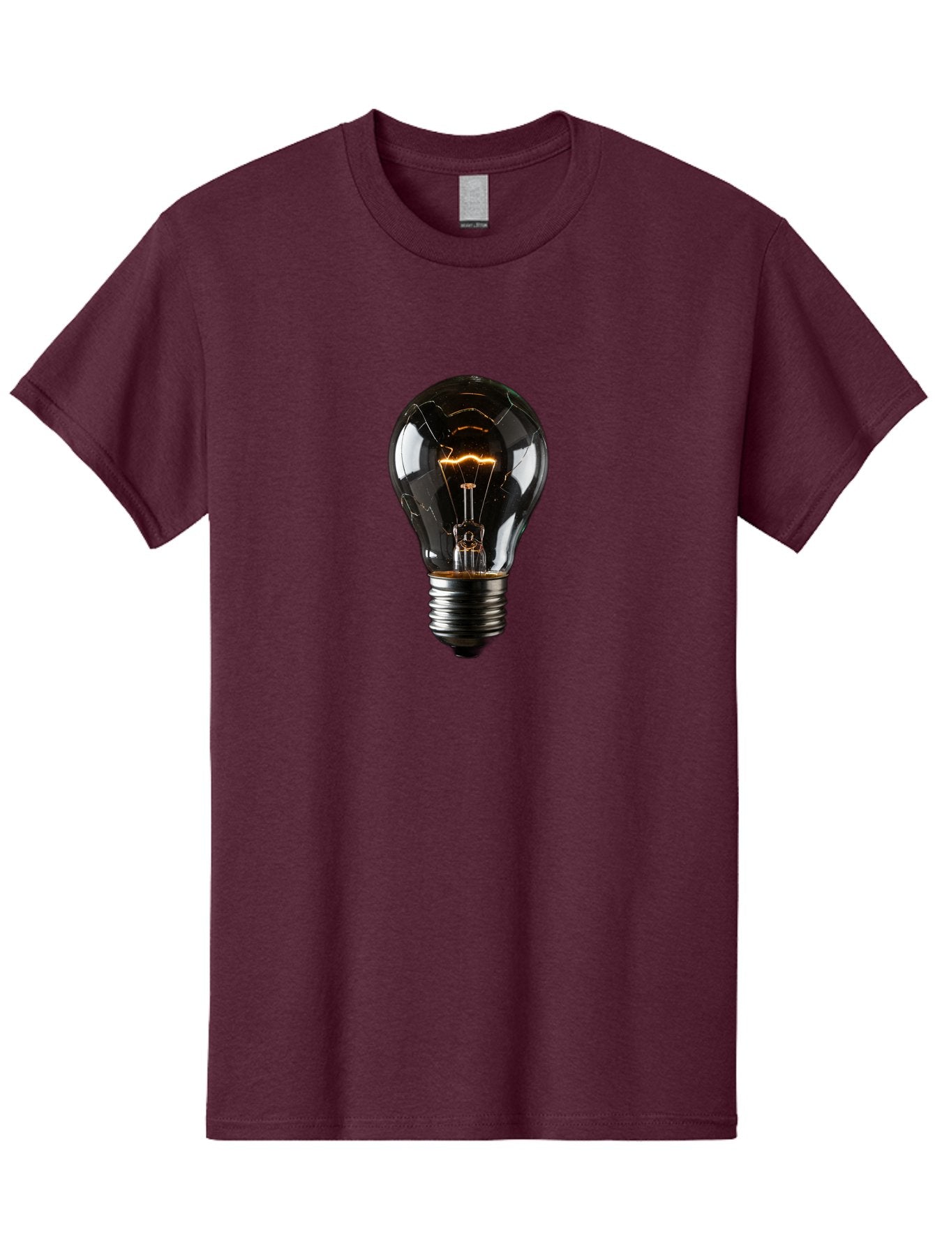 Cracked-Light-Bulb Men'S Graphic Tee, 100% Cotton, Comfortable Casual Summer Wear, Machine Washable, Vintage Camera, Old Camera, Antique Camera, Black Camera, Classic Photography, Photography Equipment, Nostalgic Device, Film Camera, Baf751 5
