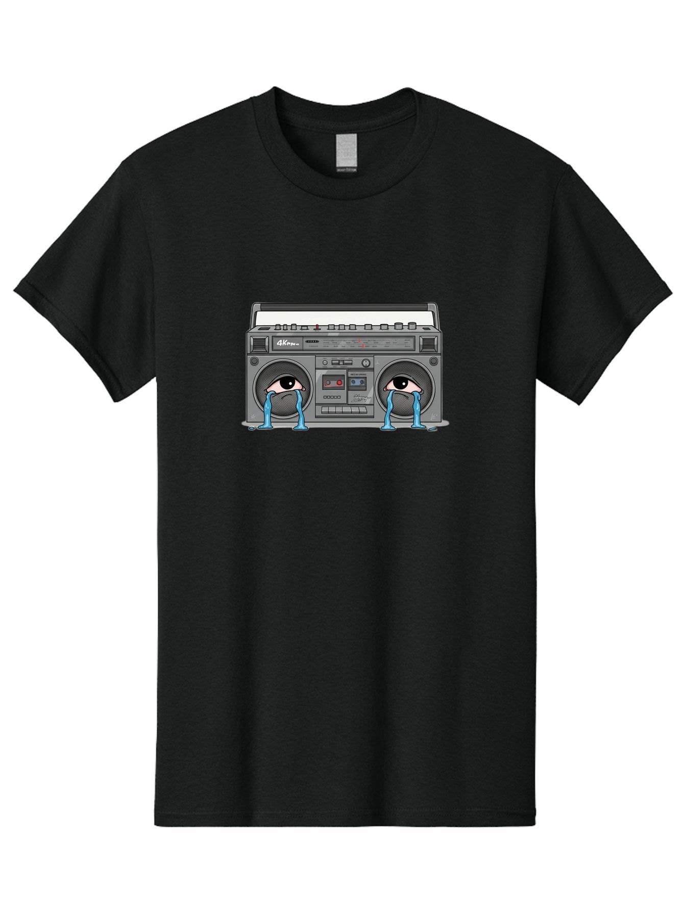 Crying-Boombox Men'S Graphic Tee, 100% Cotton, Comfortable Casual Summer Wear, Machine Washable, Vintage Camera, Old Camera, Antique Camera, Black Camera, Classic Photography, Photography Equipment, Nostalgic Device, Film Camera, Camera Art Baf753 13