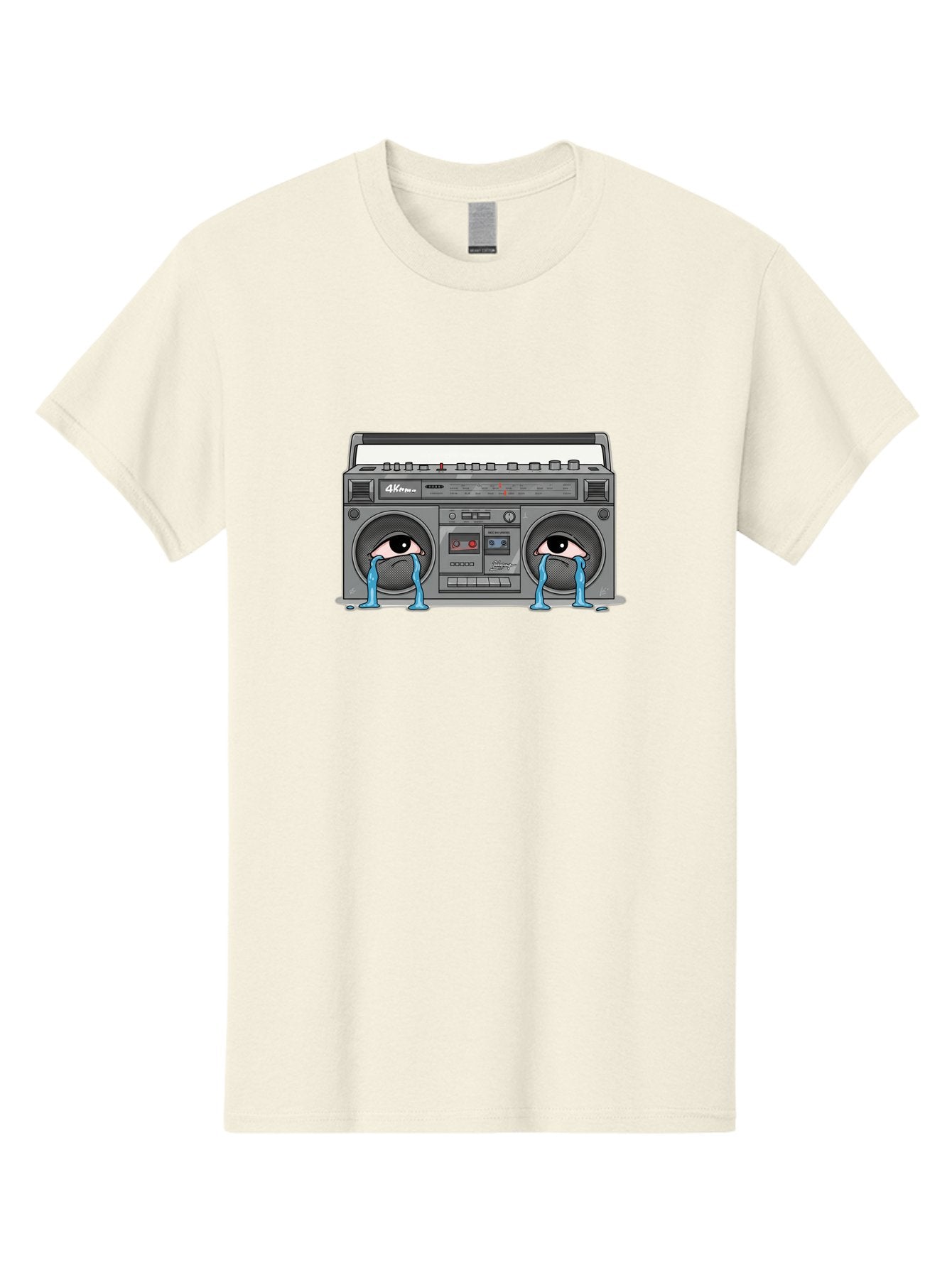 Crying-Boombox Men'S Graphic Tee, 100% Cotton, Comfortable Casual Summer Wear, Machine Washable, Vintage Camera, Old Camera, Antique Camera, Black Camera, Classic Photography, Photography Equipment, Nostalgic Device, Film Camera, Camera Art Baf753