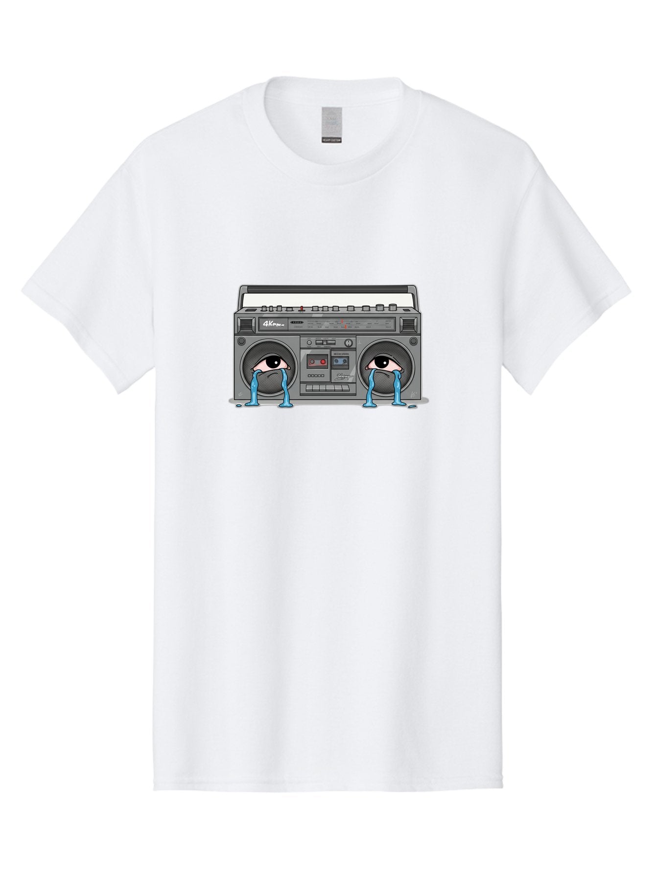 Crying-Boombox Men'S Graphic Tee, 100% Cotton, Comfortable Casual Summer Wear, Machine Washable, Vintage Camera, Old Camera, Antique Camera, Black Camera, Classic Photography, Photography Equipment, Nostalgic Device, Film Camera, Camera Art Baf753 8