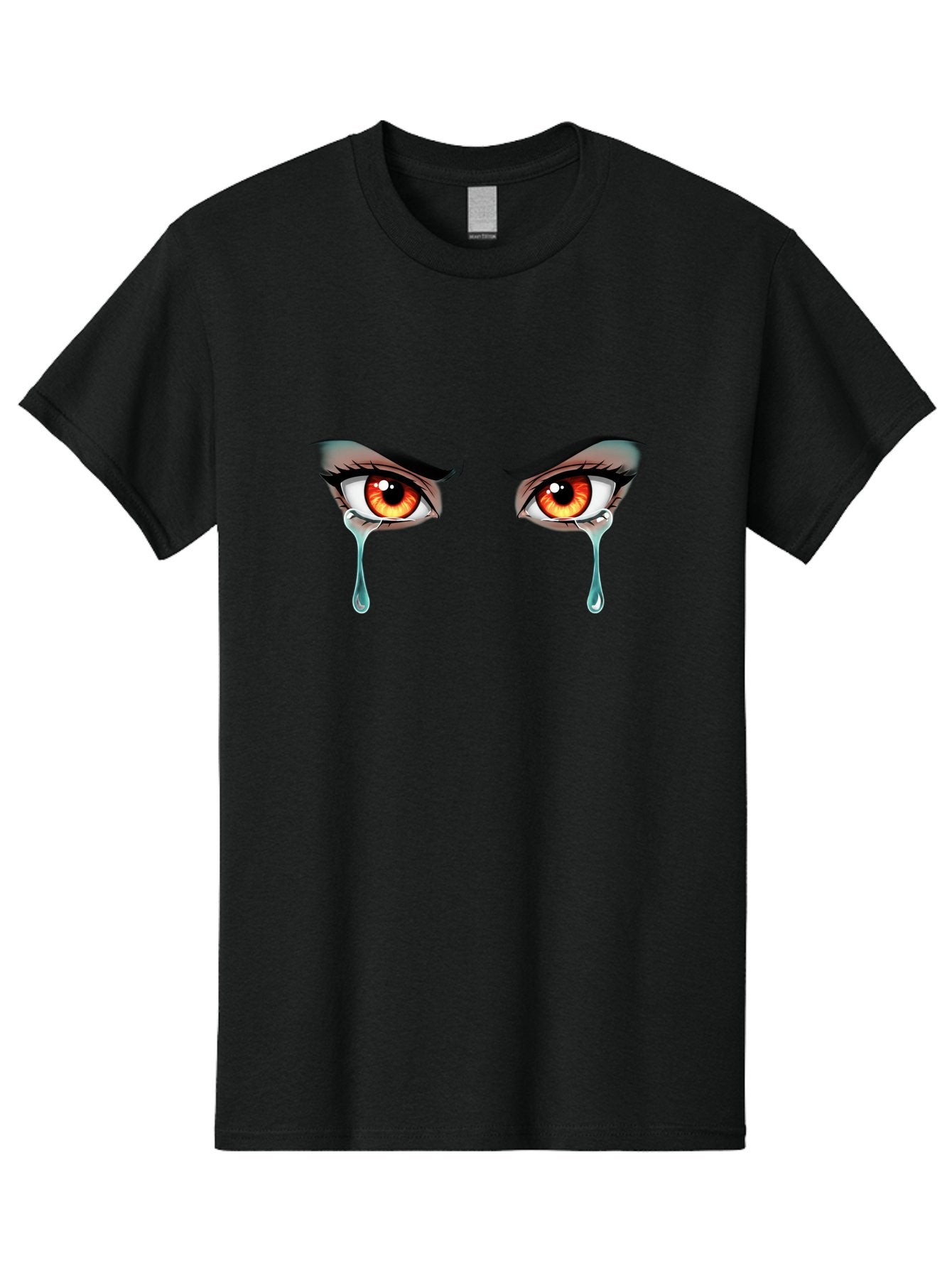Crying-Eyes-5 Men'S Graphic Tee, 100% Cotton, Comfortable Casual Summer Wear, Machine Washable, Vintage Camera, Old Camera, Antique Camera, Black Camera, Classic Photography, Photography Equipment, Nostalgic Device, Film Camera, Camera Art Baf760 13