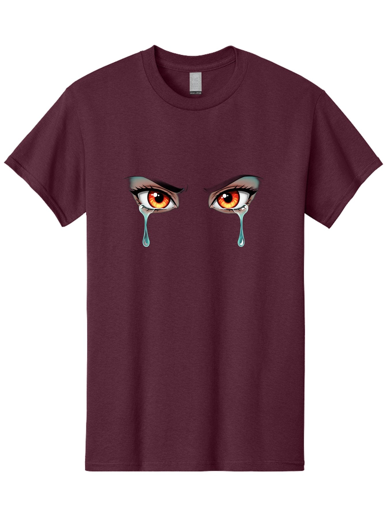 Crying-Eyes-5 Men'S Graphic Tee, 100% Cotton, Comfortable Casual Summer Wear, Machine Washable, Vintage Camera, Old Camera, Antique Camera, Black Camera, Classic Photography, Photography Equipment, Nostalgic Device, Film Camera, Camera Art Baf760