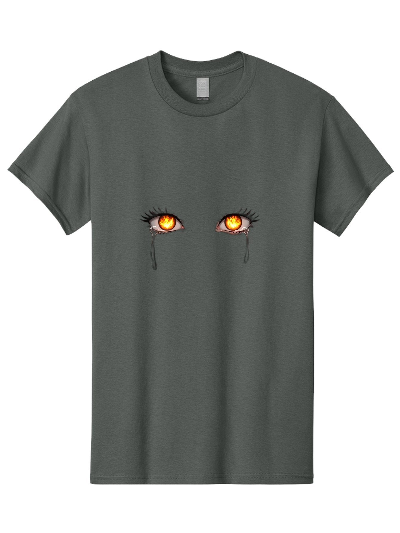 Crying-Eyes-With-Fire-1 Men'S Graphic Tee, 100% Cotton, Comfortable Casual Summer Wear, Machine Washable, Vintage Camera, Old Camera, Antique Camera, Black Camera, Classic Photography, Photography Equipment, Nostalgic Device, Film Camera, Baf766 3