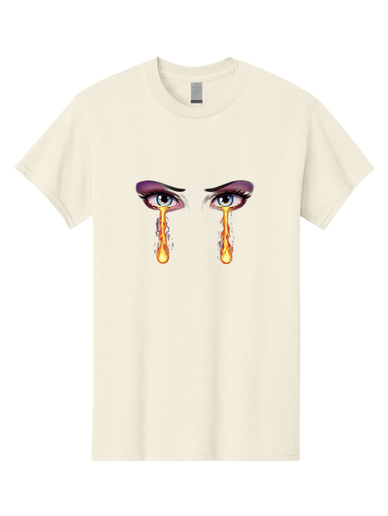 Crying-Eyes-With-Fire Men'S Graphic Tee, 100% Cotton, Comfortable Casual Summer Wear, Machine Washable, Vintage Camera, Old Camera, Antique Camera, Black Camera, Classic Photography, Photography Equipment, Nostalgic Device, Film Camera, Baf767 13