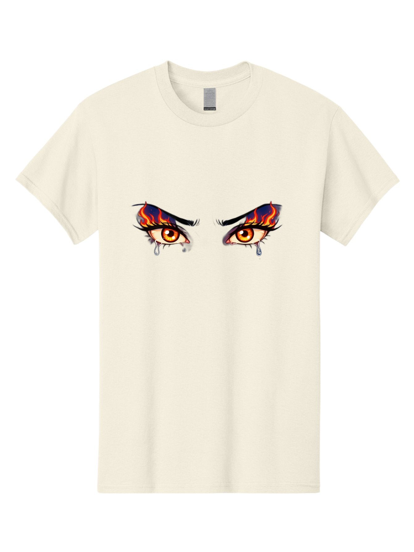 Crying-Eyes-With-Flames Men'S Graphic Tee, 100% Cotton, Comfortable Casual Summer Wear, Machine Washable, Vintage Camera, Old Camera, Antique Camera, Black Camera, Classic Photography, Photography Equipment, Nostalgic Device, Film Camera, Baf768 10