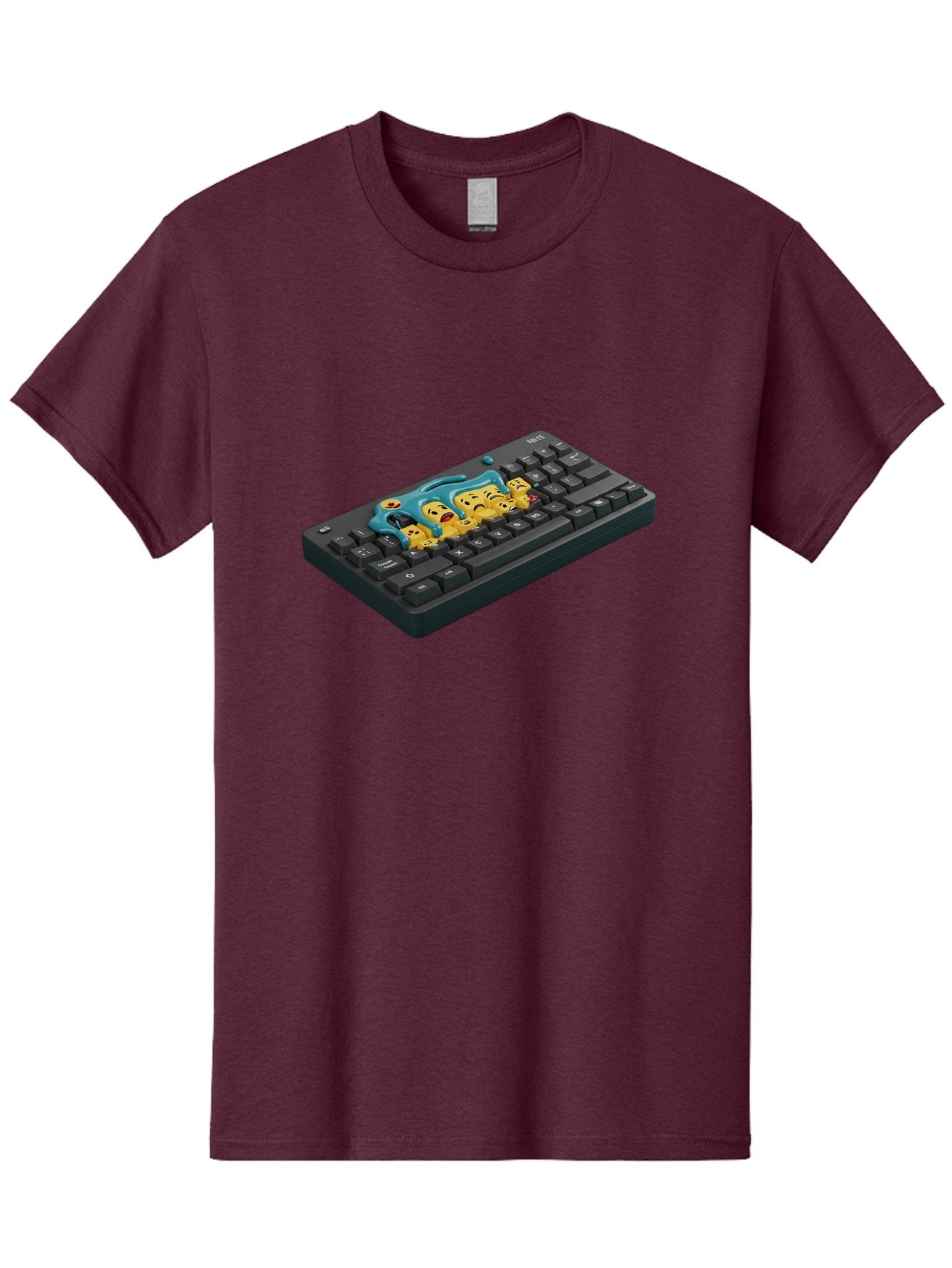 Crying-Laughing-Emojis-On-Keyboard Men'S Graphic Tee, 100% Cotton, Comfortable Casual Summer Wear, Machine Washable, Vintage Camera, Old Camera, Antique Camera, Black Camera, Classic Photography, Photography Equipment, Nostalgic Device, Baf771 9