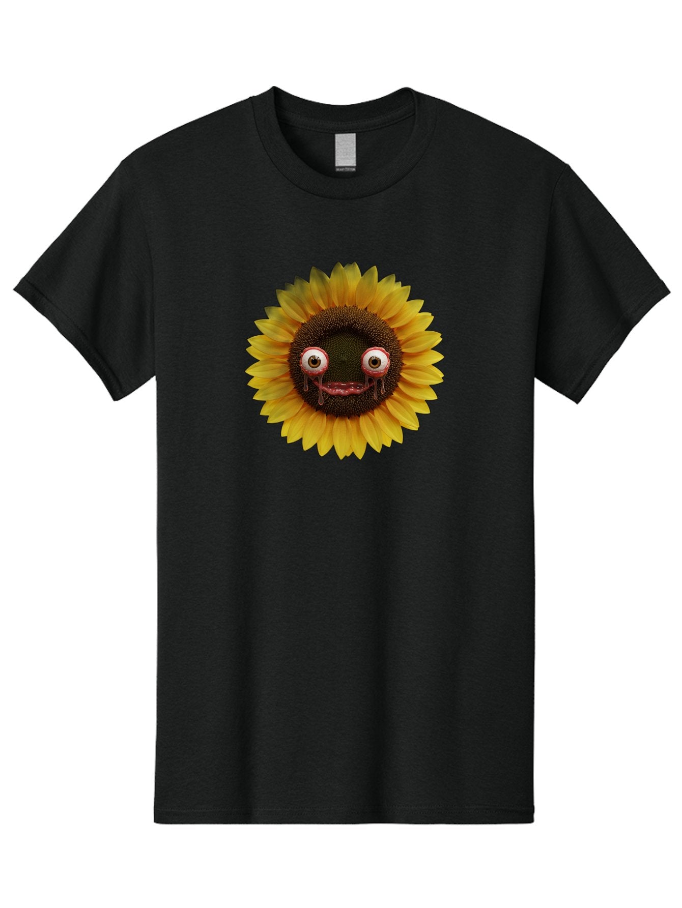 Crying-Sunflower-1 Men'S Graphic Tee, 100% Cotton, Comfortable Casual Summer Wear, Machine Washable, Vintage Camera, Old Camera, Antique Camera, Black Camera, Classic Photography, Photography Equipment, Nostalgic Device, Film Camera, Baf772 8