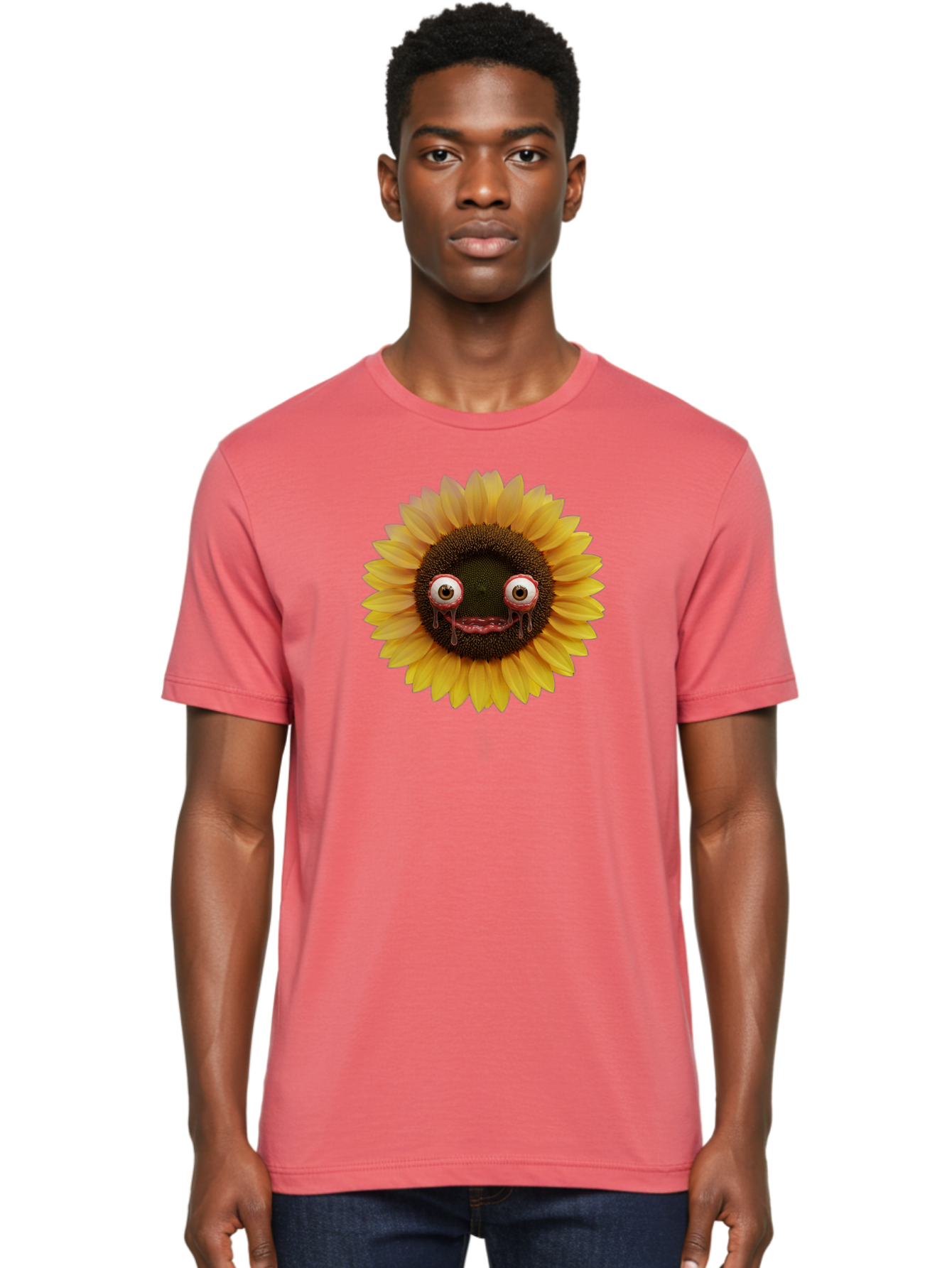 Crying-Sunflower-1 Men'S Graphic Tee, 100% Cotton, Comfortable Casual Summer Wear, Machine Washable, Vintage Camera, Old Camera, Antique Camera, Black Camera, Classic Photography, Photography Equipment, Nostalgic Device, Film Camera, Baf772 30