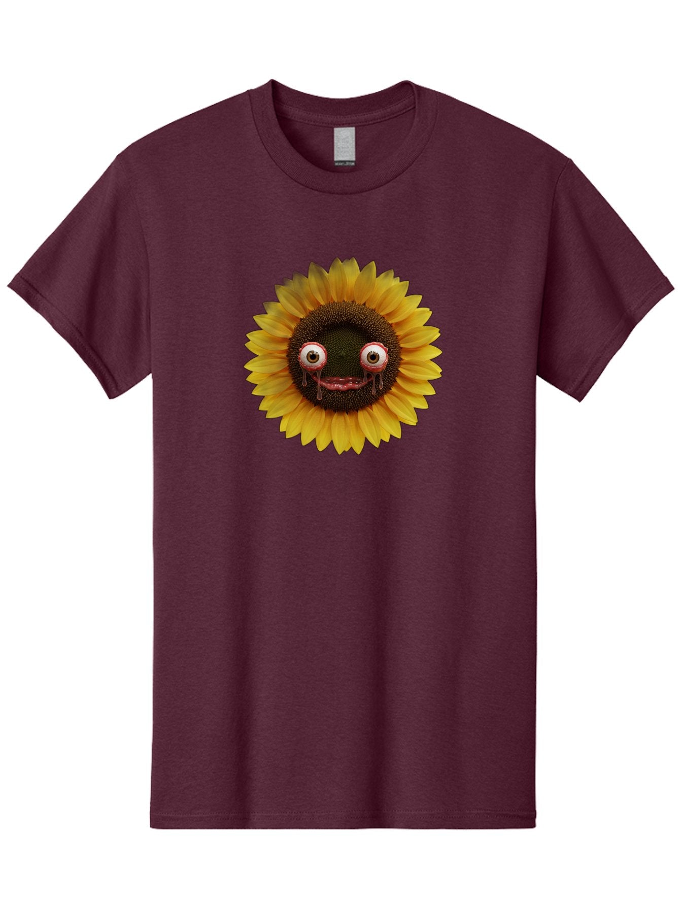 Crying-Sunflower-1 Men'S Graphic Tee, 100% Cotton, Comfortable Casual Summer Wear, Machine Washable, Vintage Camera, Old Camera, Antique Camera, Black Camera, Classic Photography, Photography Equipment, Nostalgic Device, Film Camera, Baf772