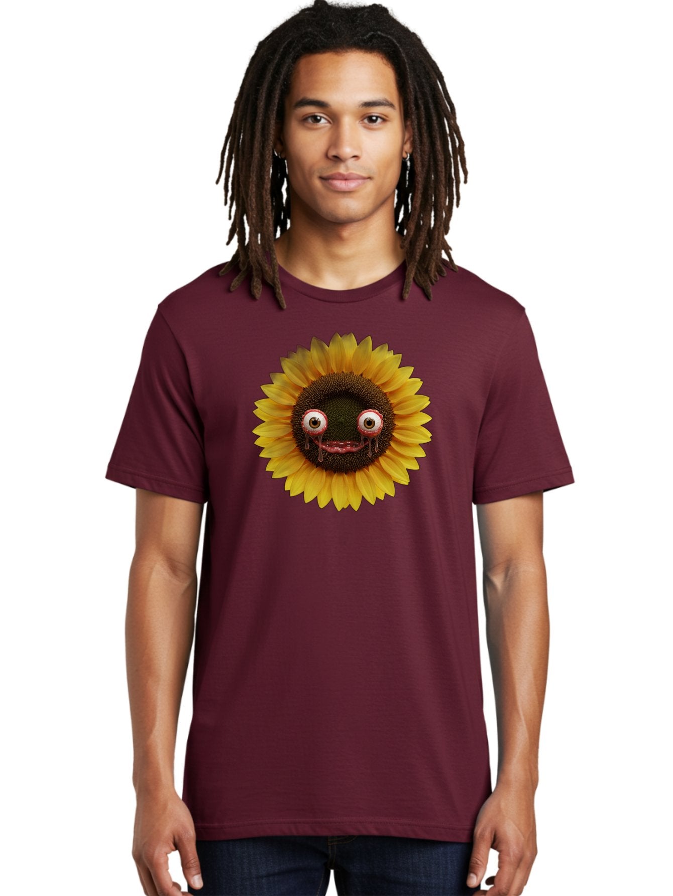Crying-Sunflower-1 Men'S Graphic Tee, 100% Cotton, Comfortable Casual Summer Wear, Machine Washable, Vintage Camera, Old Camera, Antique Camera, Black Camera, Classic Photography, Photography Equipment, Nostalgic Device, Film Camera, Baf772 19