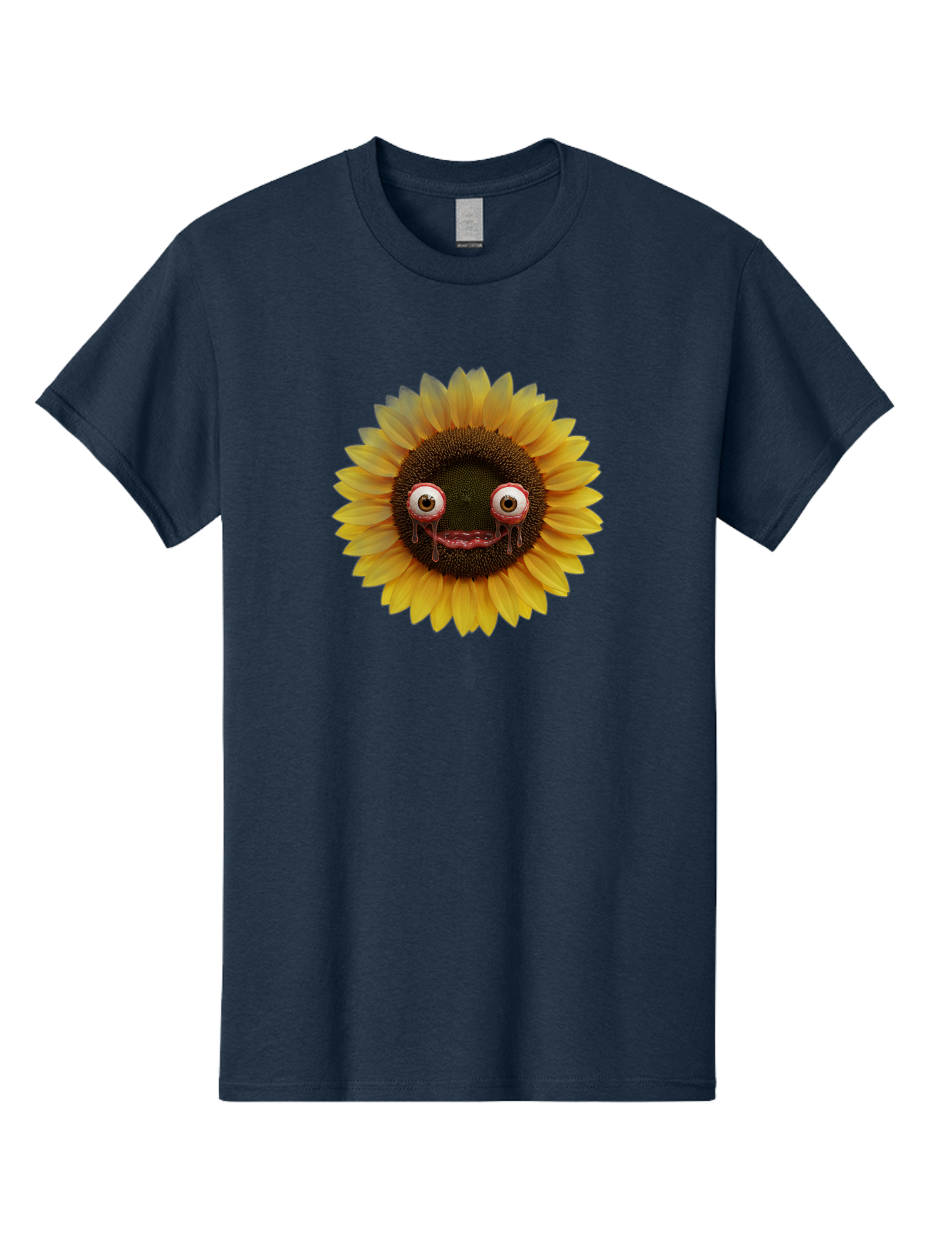 Crying-Sunflower-1 Men'S Graphic Tee, 100% Cotton, Comfortable Casual Summer Wear, Machine Washable, Vintage Camera, Old Camera, Antique Camera, Black Camera, Classic Photography, Photography Equipment, Nostalgic Device, Film Camera, Baf772 7