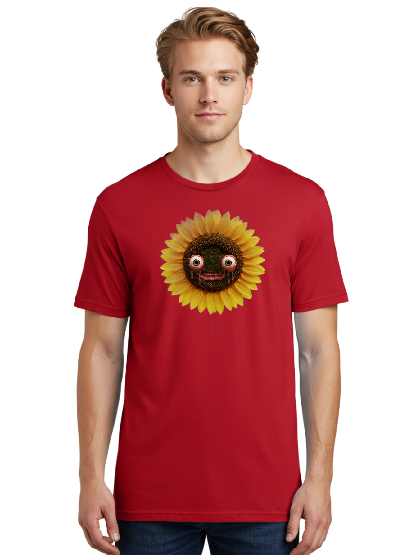 Crying-Sunflower-1 Men'S Graphic Tee, 100% Cotton, Comfortable Casual Summer Wear, Machine Washable, Vintage Camera, Old Camera, Antique Camera, Black Camera, Classic Photography, Photography Equipment, Nostalgic Device, Film Camera, Baf772 18
