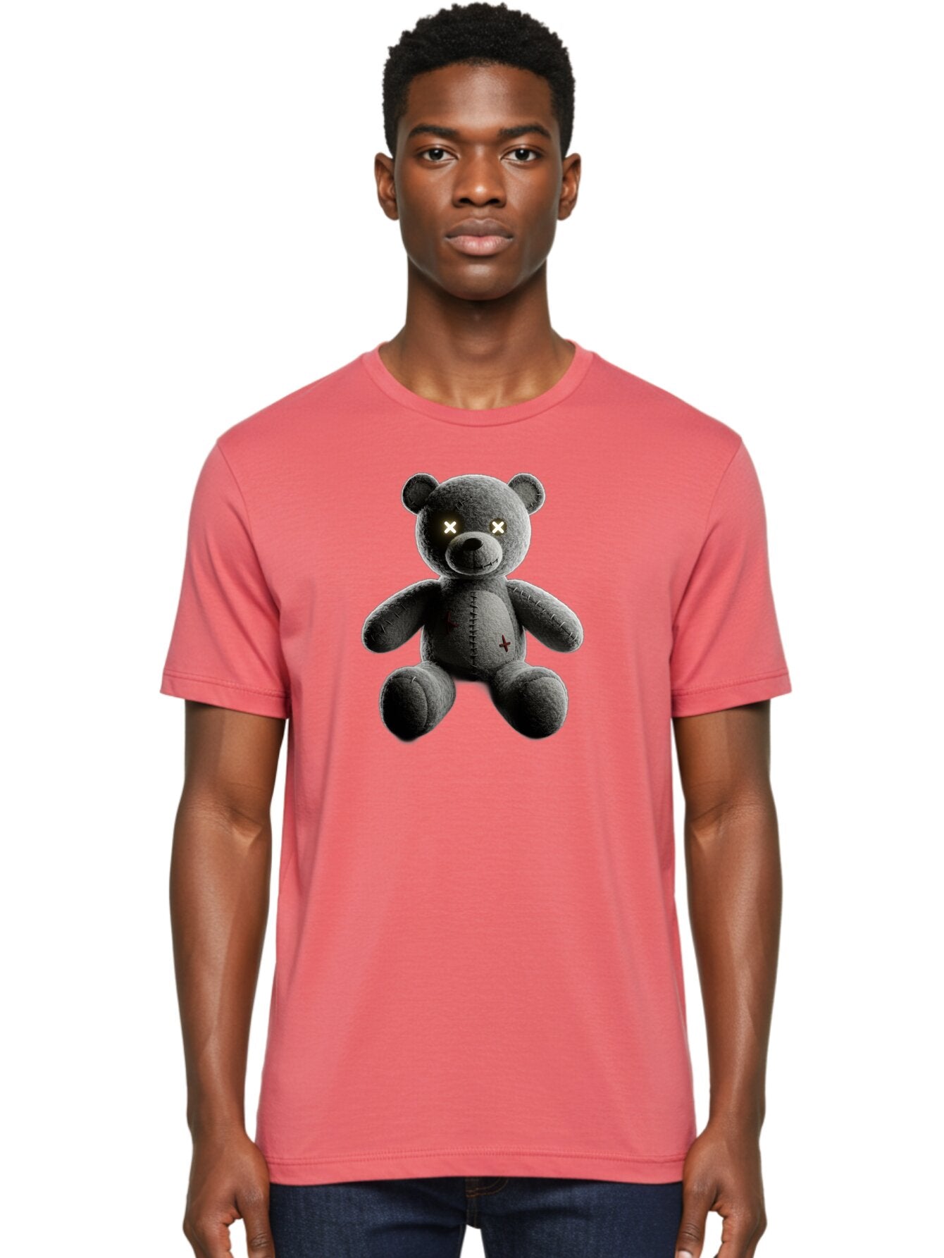 Cursed-Black-Teddy-Bear Men'S Graphic Tee, 100% Cotton, Comfortable Casual Summer Wear, Machine Washable, Vintage Camera, Old Camera, Antique Camera, Black Camera, Classic Photography, Photography Equipment, Nostalgic Device, Film Camera, Baf774 20