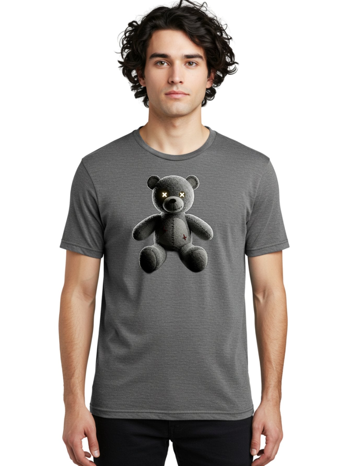 Cursed-Black-Teddy-Bear Men'S Graphic Tee, 100% Cotton, Comfortable Casual Summer Wear, Machine Washable, Vintage Camera, Old Camera, Antique Camera, Black Camera, Classic Photography, Photography Equipment, Nostalgic Device, Film Camera, Baf774 21