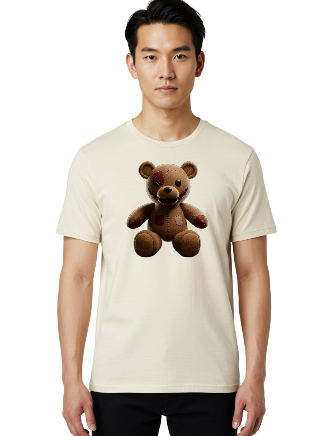 Damaged-Teddy-Bear Men'S Graphic Tee, 100% Cotton, Comfortable Casual Summer Wear, Machine Washable, Vintage Camera, Old Camera, Antique Camera, Black Camera, Classic Photography, Photography Equipment, Nostalgic Device, Film Camera, Baf778 30