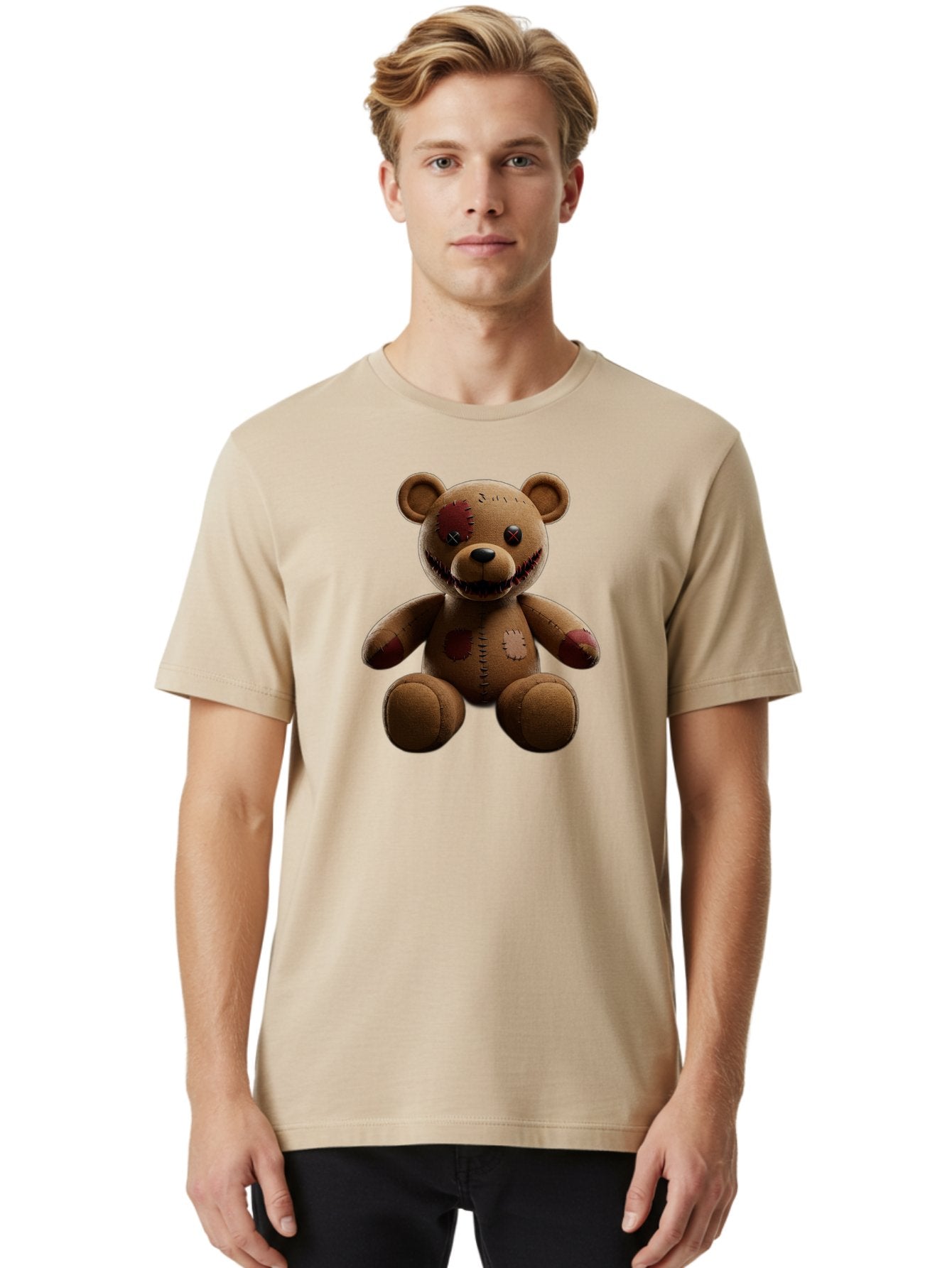 Damaged-Teddy-Bear Men'S Graphic Tee, 100% Cotton, Comfortable Casual Summer Wear, Machine Washable, Vintage Camera, Old Camera, Antique Camera, Black Camera, Classic Photography, Photography Equipment, Nostalgic Device, Film Camera, Baf778 16