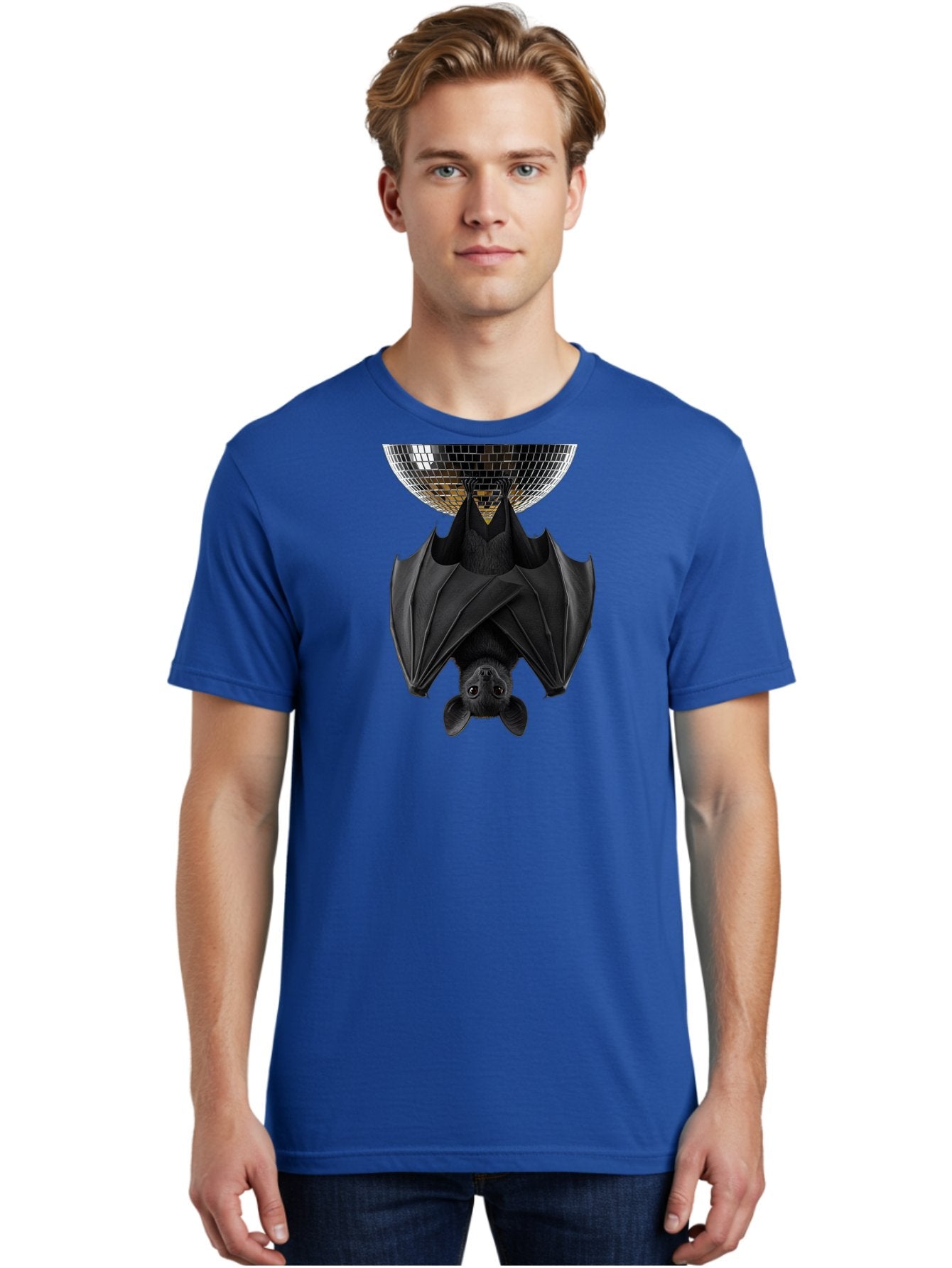 Disco-Bat-2 Men'S Graphic Tee, 100% Cotton, Comfortable Casual Summer Wear, Machine Washable, Vintage Camera, Old Camera, Antique Camera, Black Camera, Classic Photography, Photography Equipment, Nostalgic Device, Film Camera, Camera Art Baf788 24