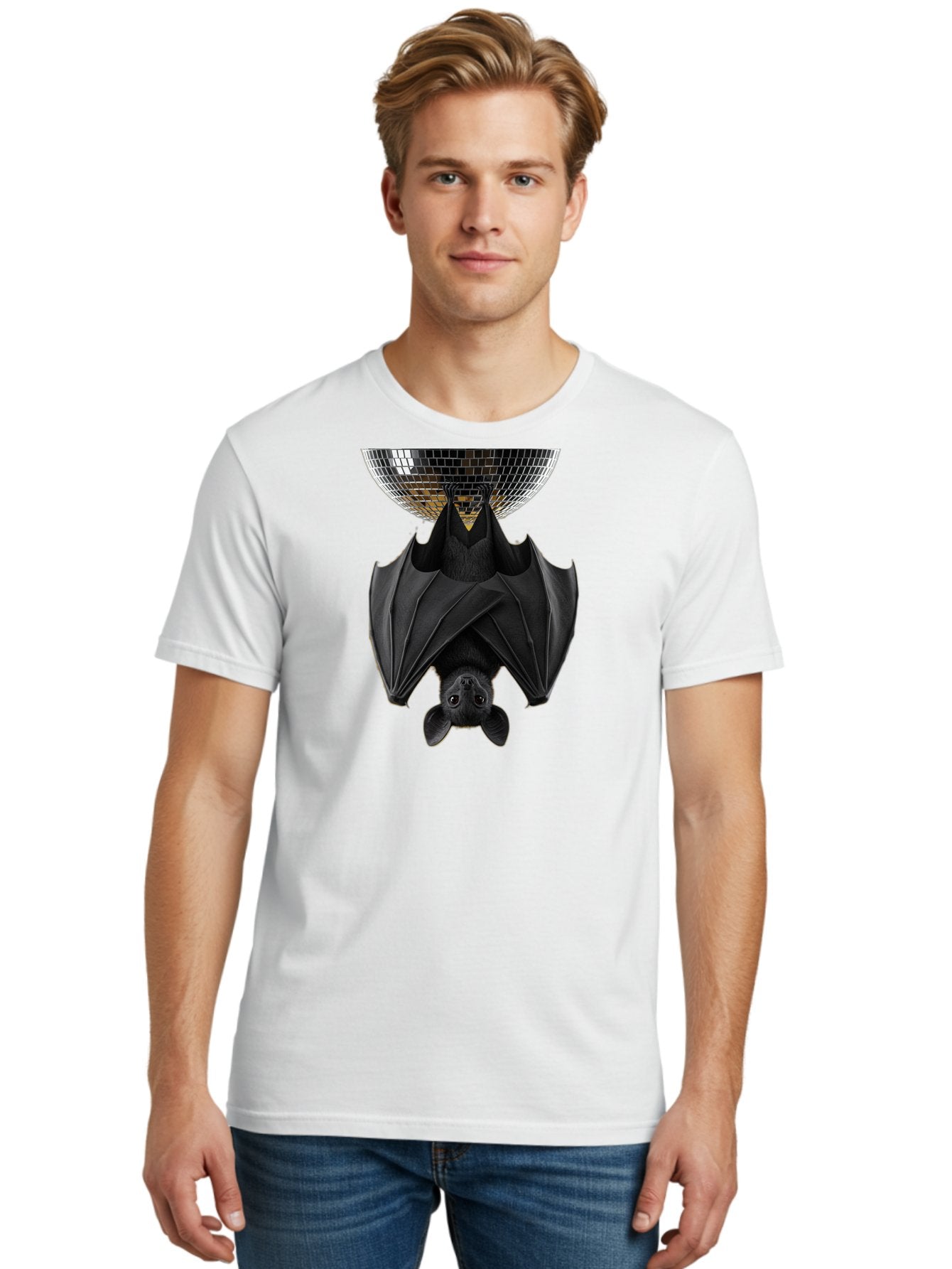 Disco-Bat-2 Men'S Graphic Tee, 100% Cotton, Comfortable Casual Summer Wear, Machine Washable, Vintage Camera, Old Camera, Antique Camera, Black Camera, Classic Photography, Photography Equipment, Nostalgic Device, Film Camera, Camera Art Baf788 20