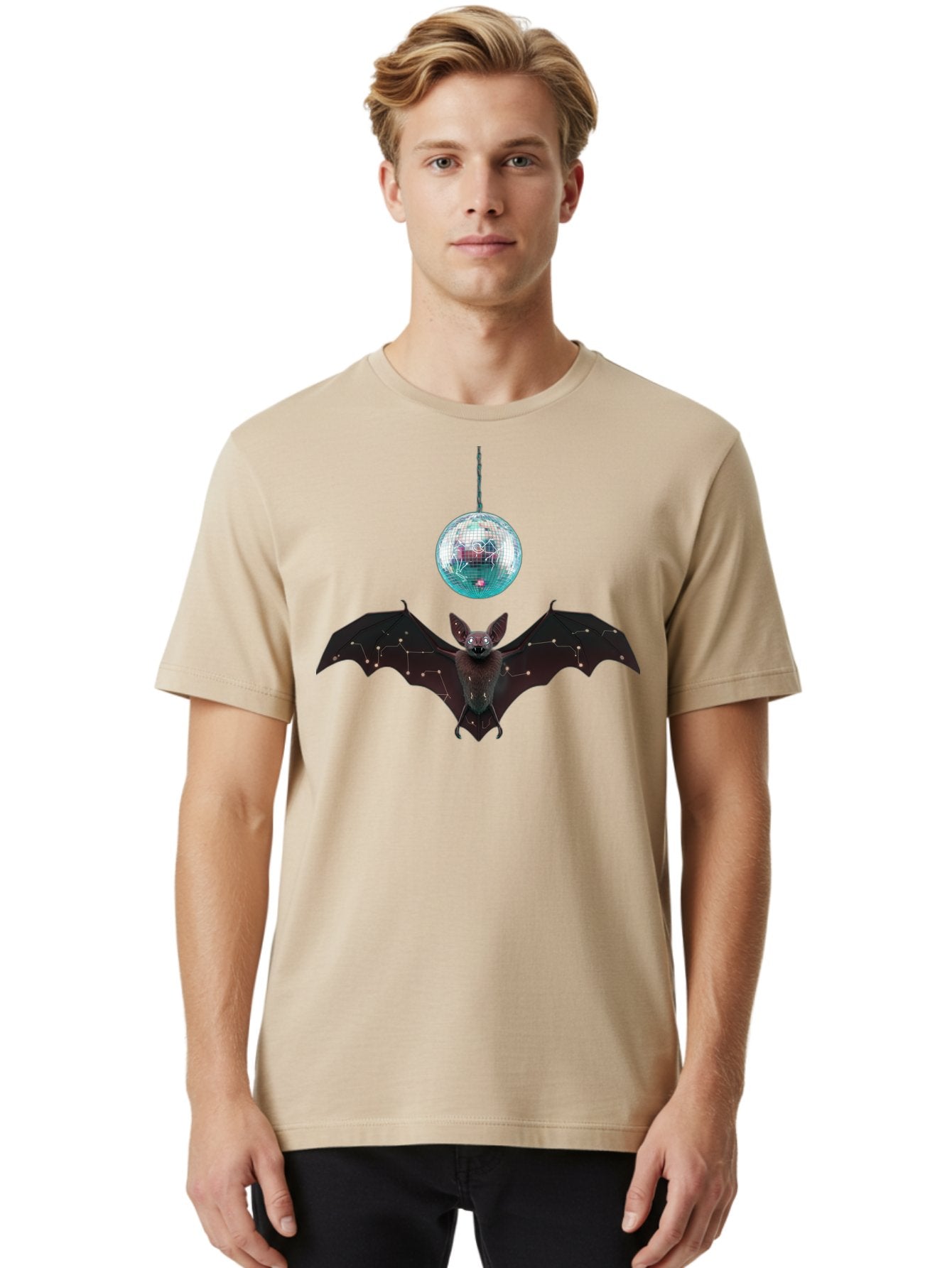Disco-Bat-4 Men'S Graphic Tee, 100% Cotton, Comfortable Casual Summer Wear, Machine Washable, Vintage Camera, Old Camera, Antique Camera, Black Camera, Classic Photography, Photography Equipment, Nostalgic Device, Film Camera, Camera Art Baf790 19