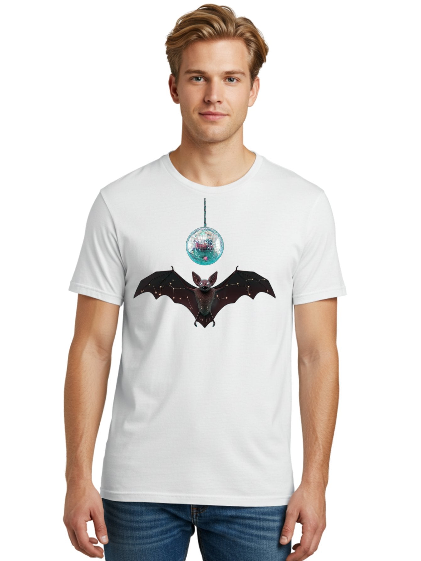 Disco-Bat-4 Men'S Graphic Tee, 100% Cotton, Comfortable Casual Summer Wear, Machine Washable, Vintage Camera, Old Camera, Antique Camera, Black Camera, Classic Photography, Photography Equipment, Nostalgic Device, Film Camera, Camera Art Baf790 26
