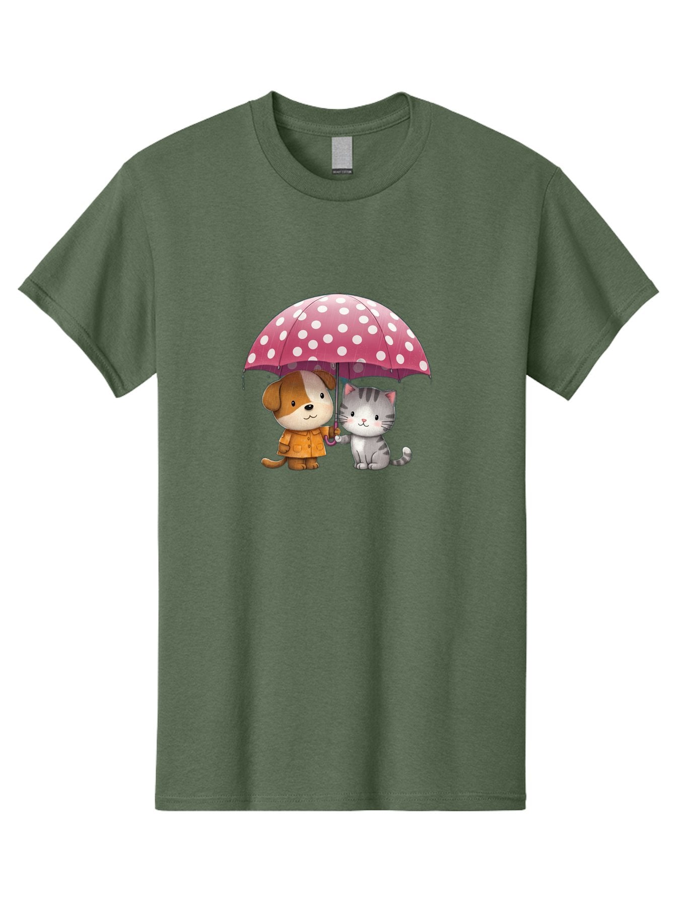 Dog-And-Cat-Under-Polka-Dot-Umbrella Men'S Graphic Tee, 100% Cotton, Comfortable Casual Summer Wear, Machine Washable, Vintage Camera, Old Camera, Antique Camera, Black Camera, Classic Photography, Photography Equipment, Nostalgic Device, Baf797 3