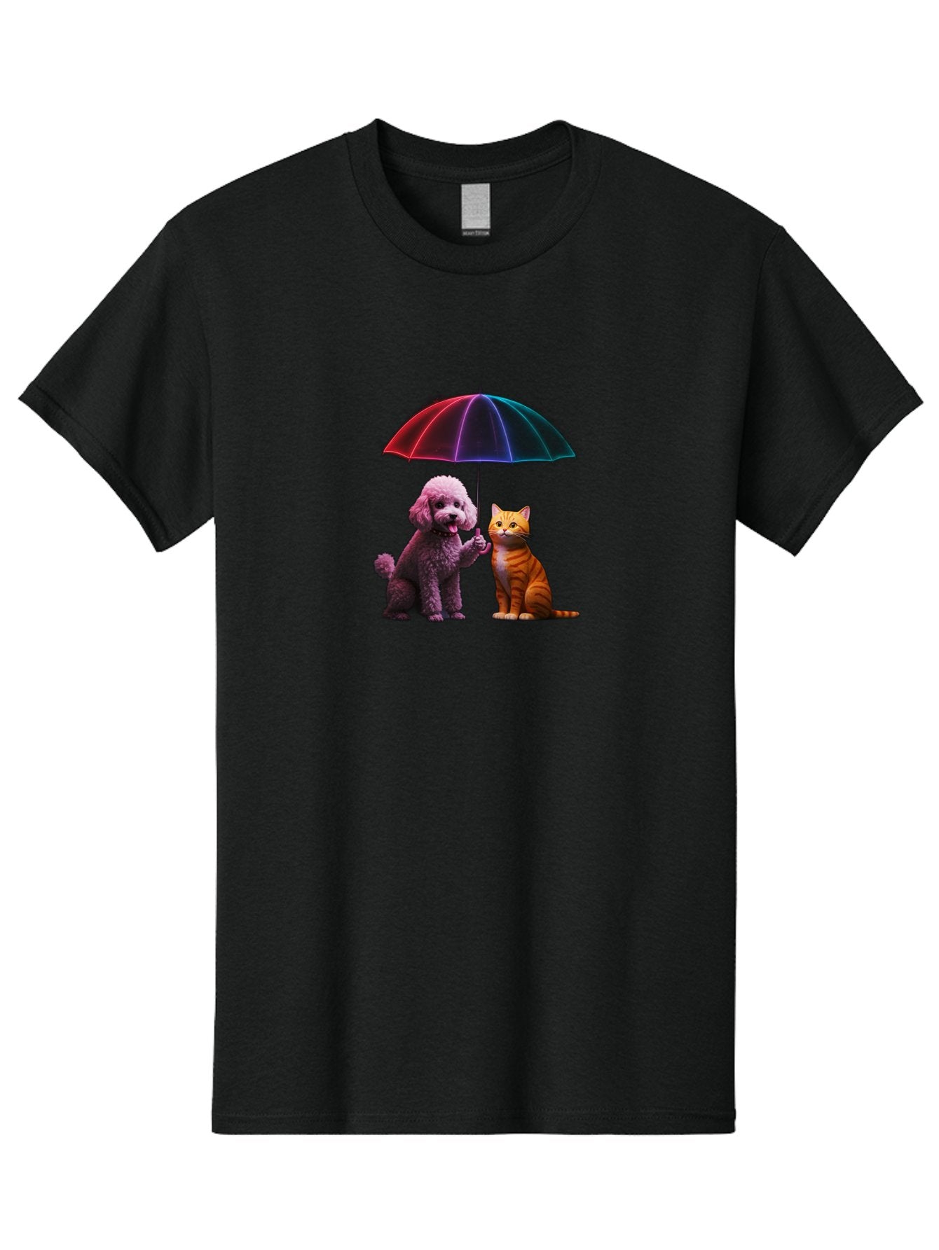 Dog-And-Cat-Under-Umbrella Men'S Graphic Tee, 100% Cotton, Comfortable Casual Summer Wear, Machine Washable, Vintage Camera, Old Camera, Antique Camera, Black Camera, Classic Photography, Photography Equipment, Nostalgic Device, Film Camera, Baf798 6