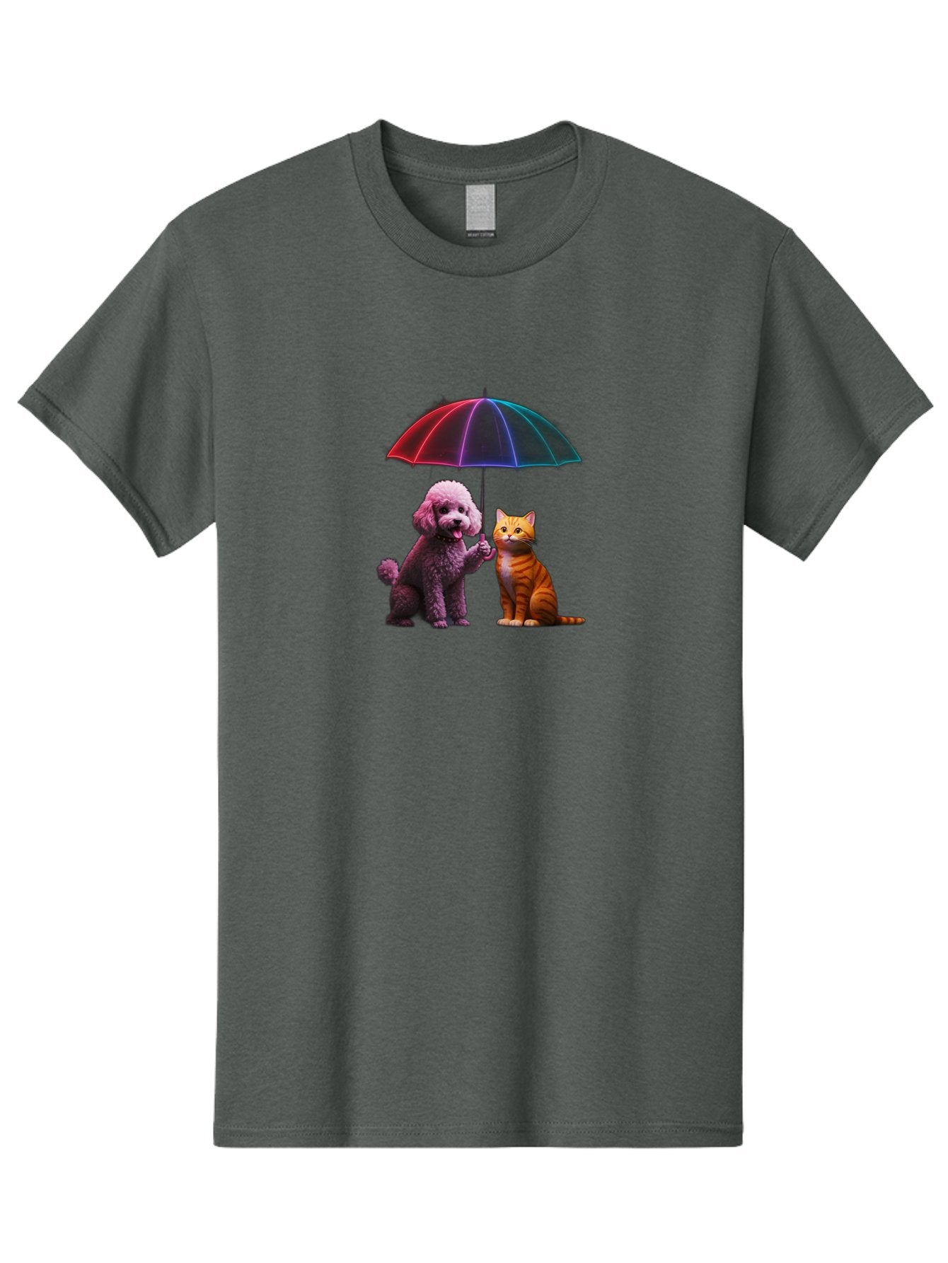 Dog-And-Cat-Under-Umbrella Men'S Graphic Tee, 100% Cotton, Comfortable Casual Summer Wear, Machine Washable, Vintage Camera, Old Camera, Antique Camera, Black Camera, Classic Photography, Photography Equipment, Nostalgic Device, Film Camera, Baf798 11