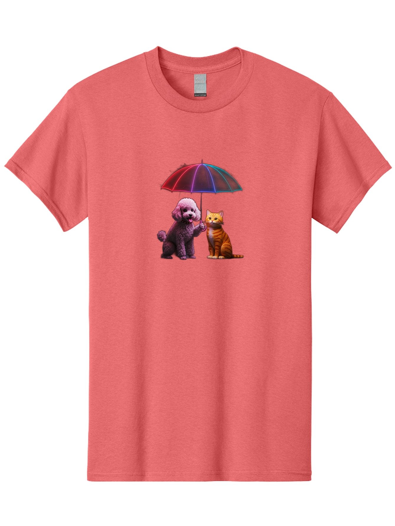 Dog-And-Cat-Under-Umbrella Men'S Graphic Tee, 100% Cotton, Comfortable Casual Summer Wear, Machine Washable, Vintage Camera, Old Camera, Antique Camera, Black Camera, Classic Photography, Photography Equipment, Nostalgic Device, Film Camera, Baf798 7